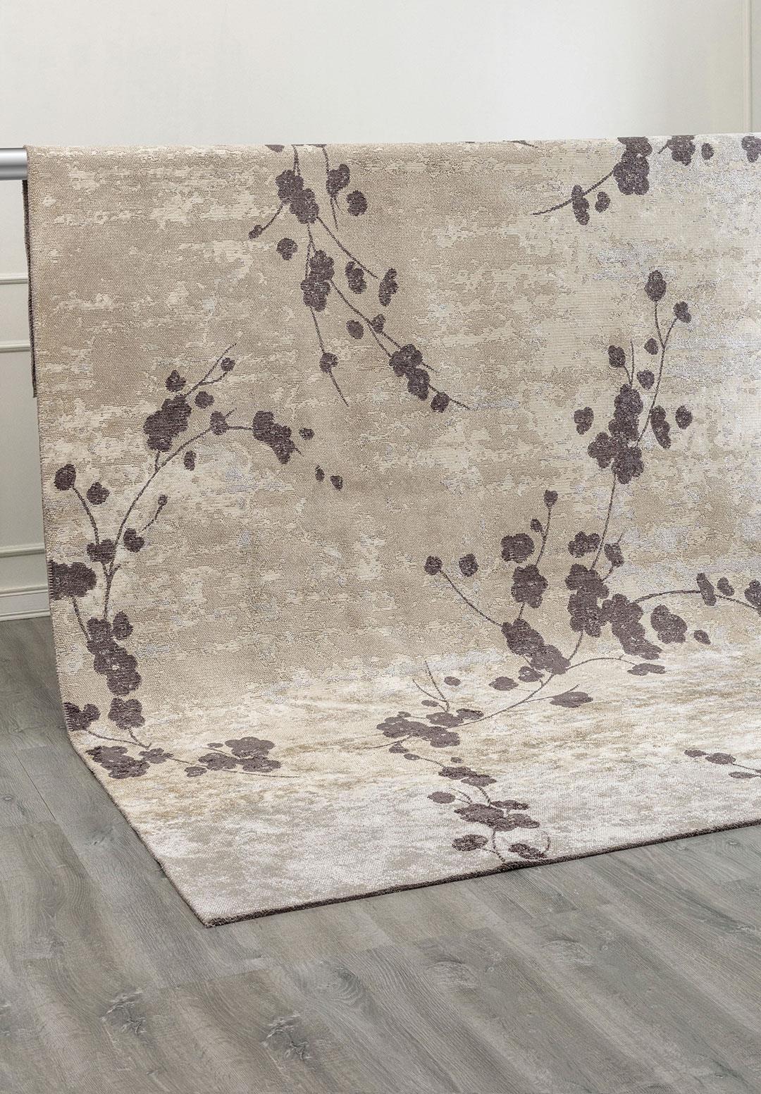 BLOSSOM CHARCOAL - CREAM - BONE RUG