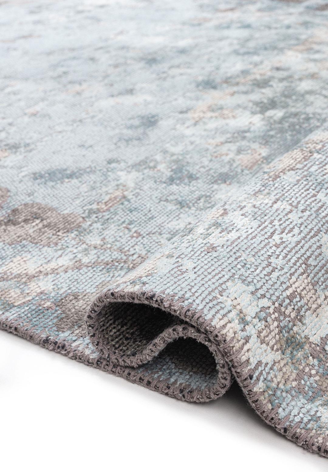 BLOSSOM GREY - ICE BLUE - LIGHT CREAM RUG