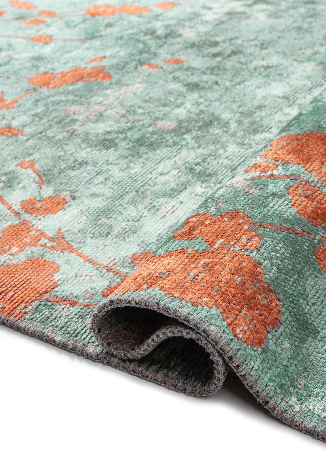 BLOSSOM MERCAN - NİL YEŞİLİ - AÇIK KREM HALI