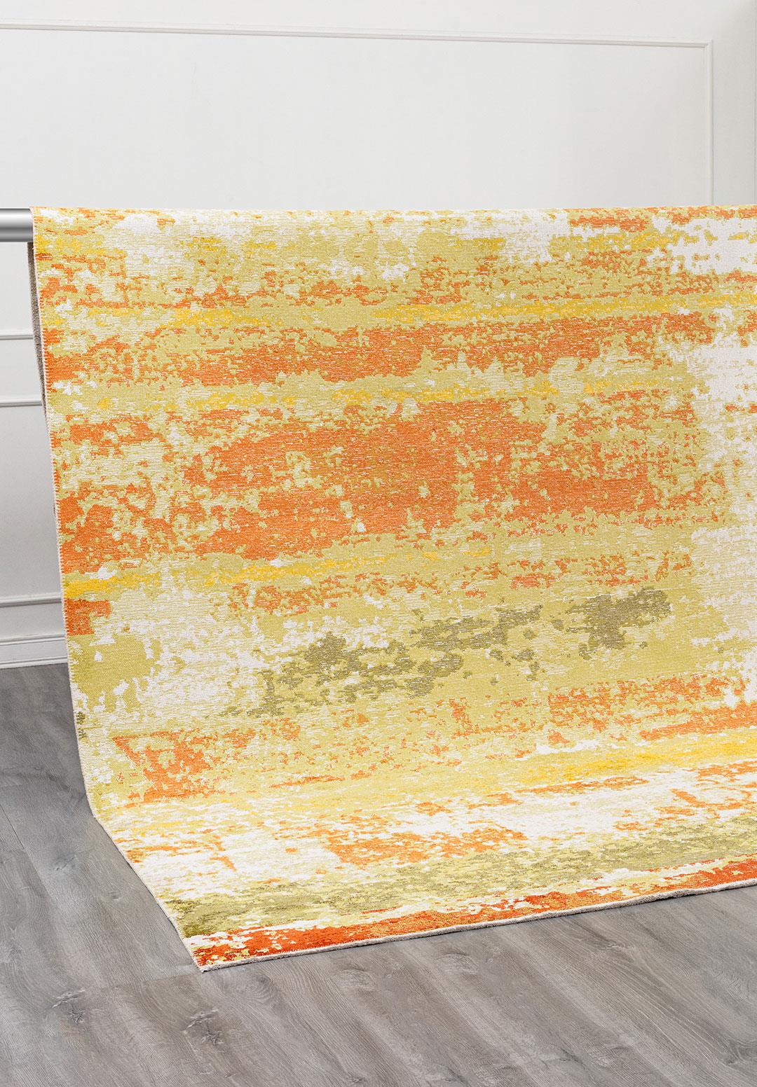 OASIS GREEN - RUST - TERRA - YELLOW - LIGHT GREY - ECRU RUG