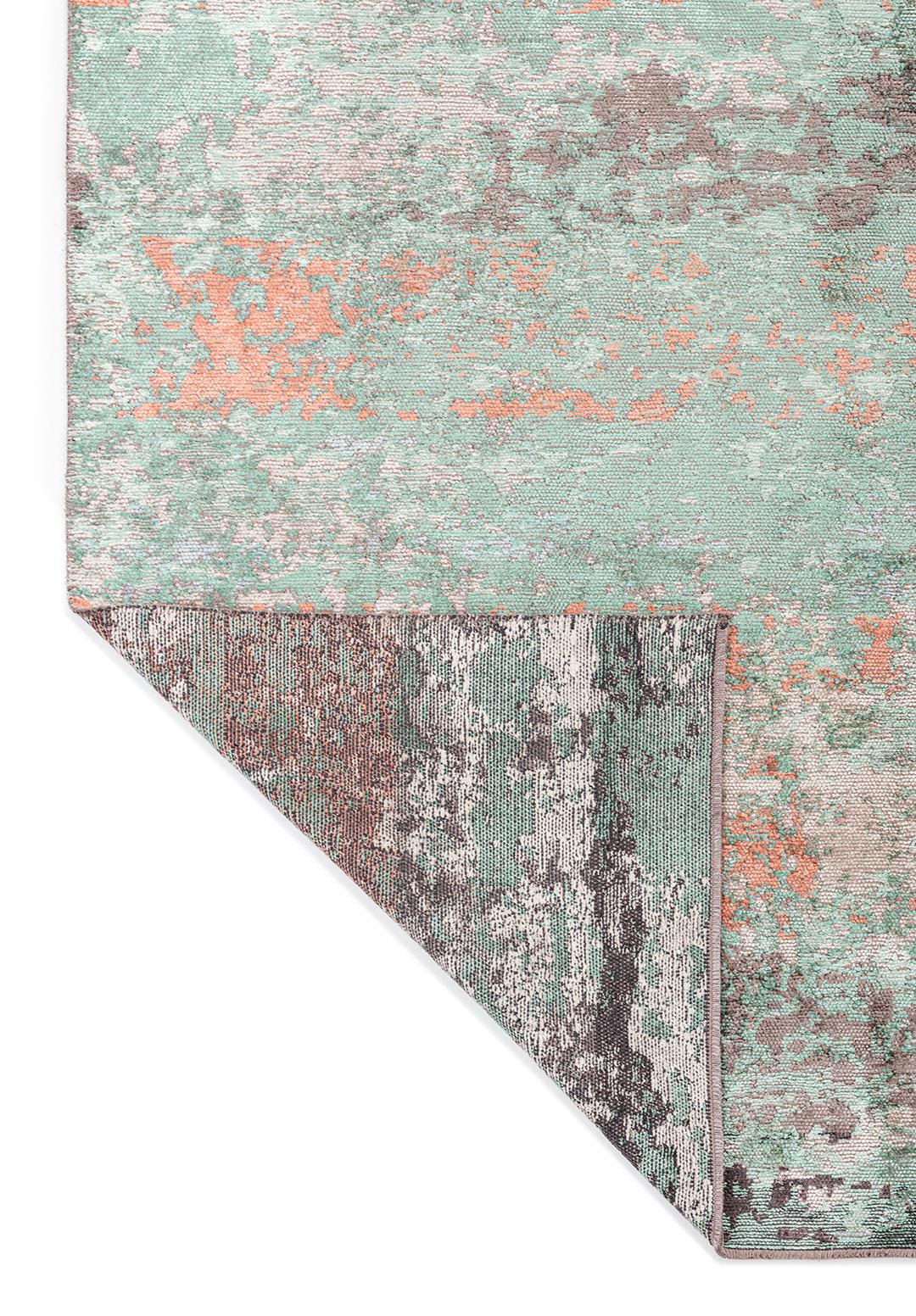 OASIS DARK GREY - CHARCOAL - LIGHT CORAL - ICE BLUE - RIVER GREEN - LIGHT CREAM RUG