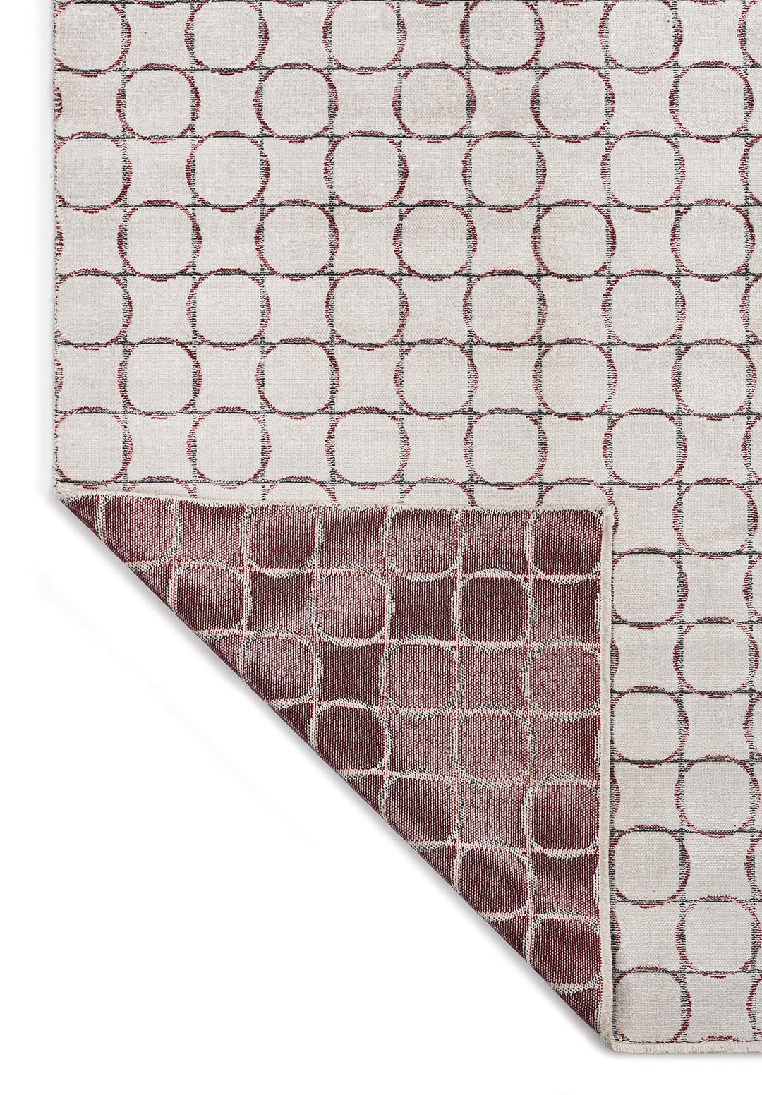 EQUINOX CHARCOAL - RED - ECRU RUG