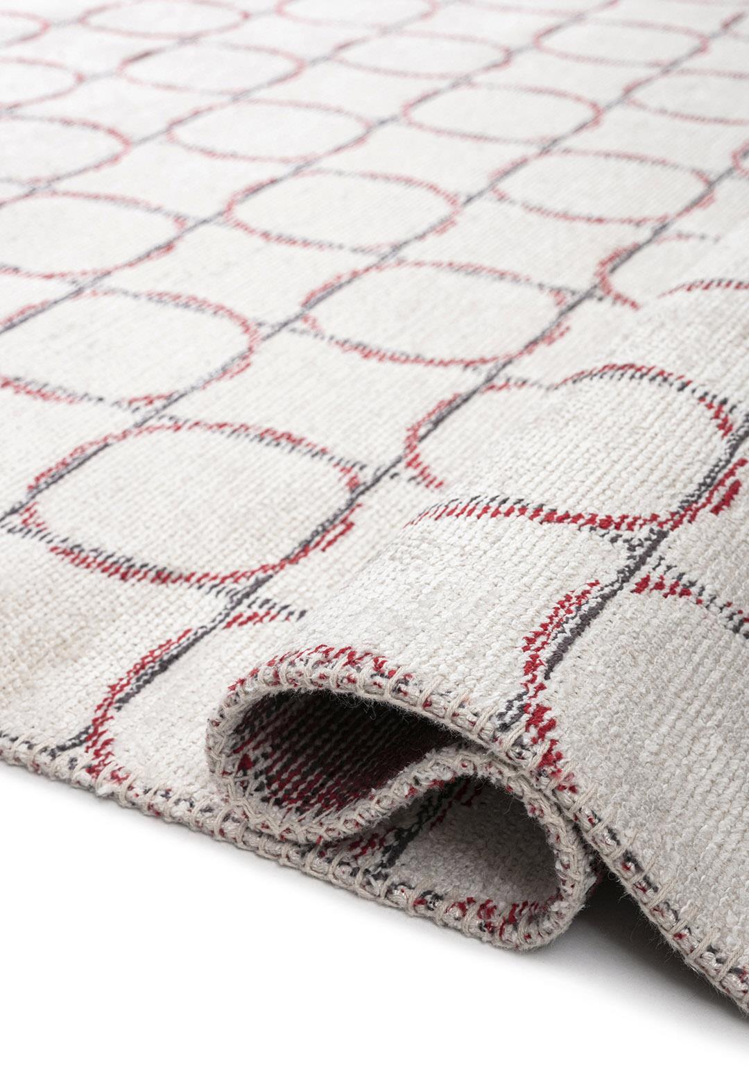 EQUINOX CHARCOAL - RED - ECRU RUG