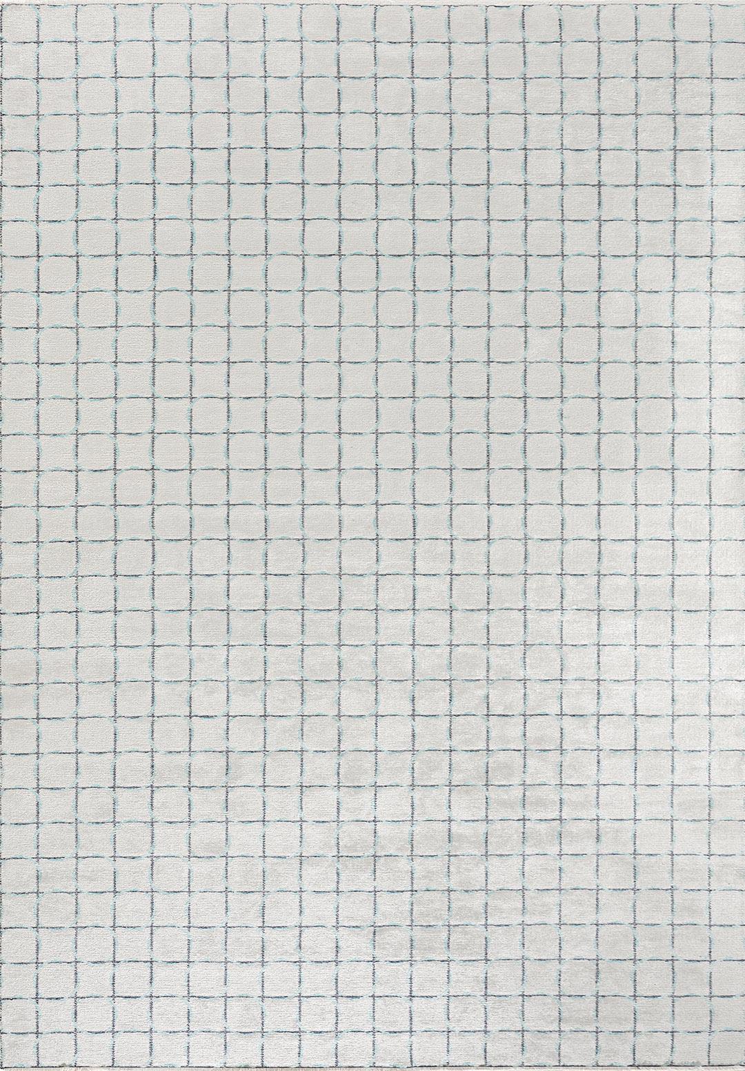 EQUINOX DARK NAVY - TURQUOISE - ECRU RUG