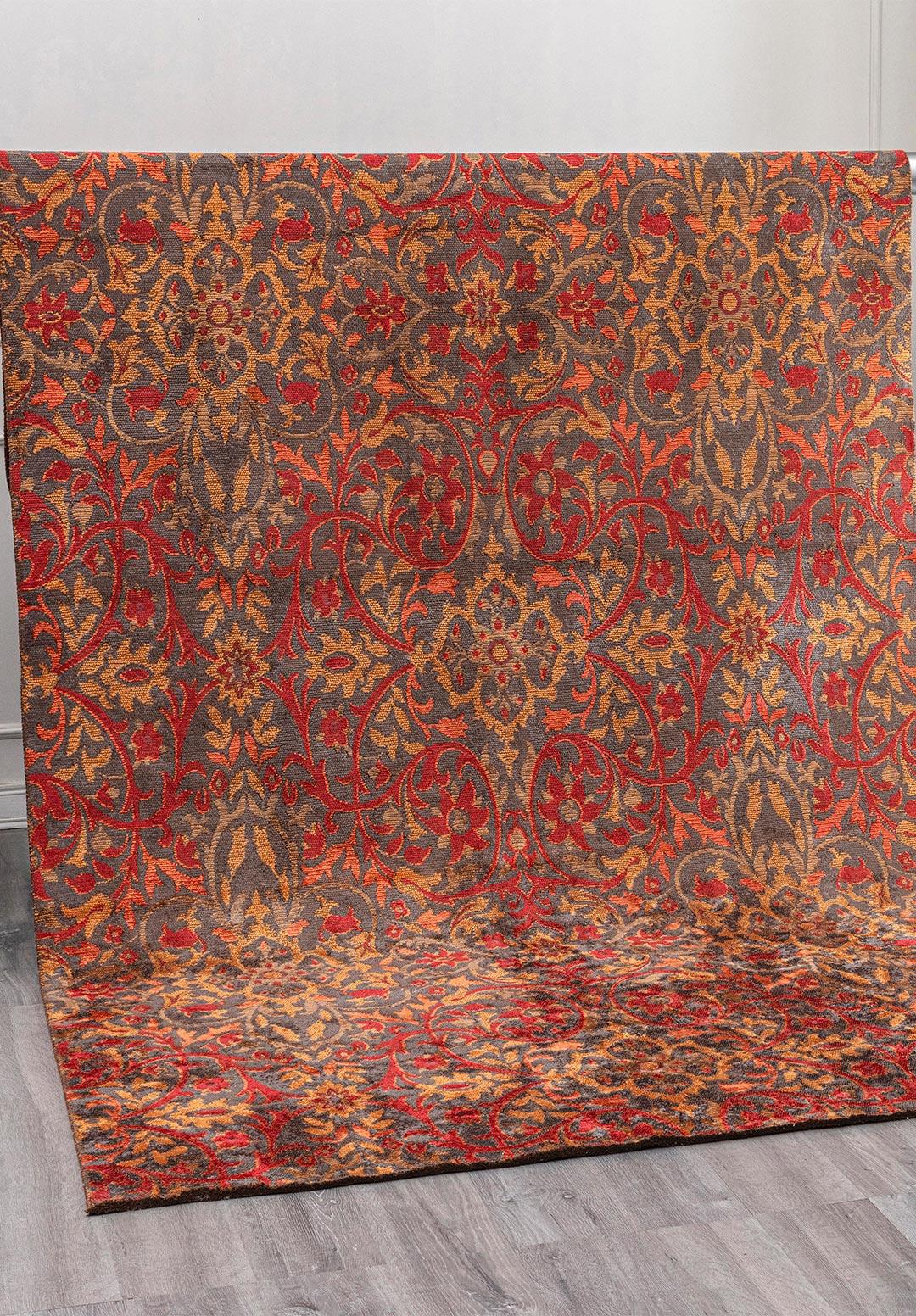 VIOLETTA KÖMÜR - TURUNCU - KIRMIZI HALI