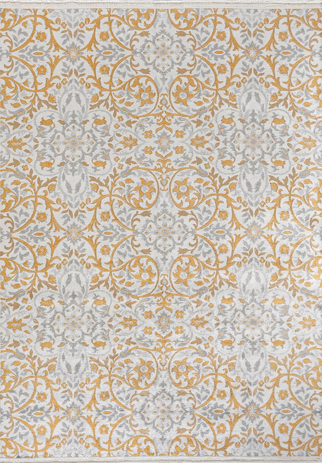 VIOLETTA ECRU - GREY - MUSTARD RUG