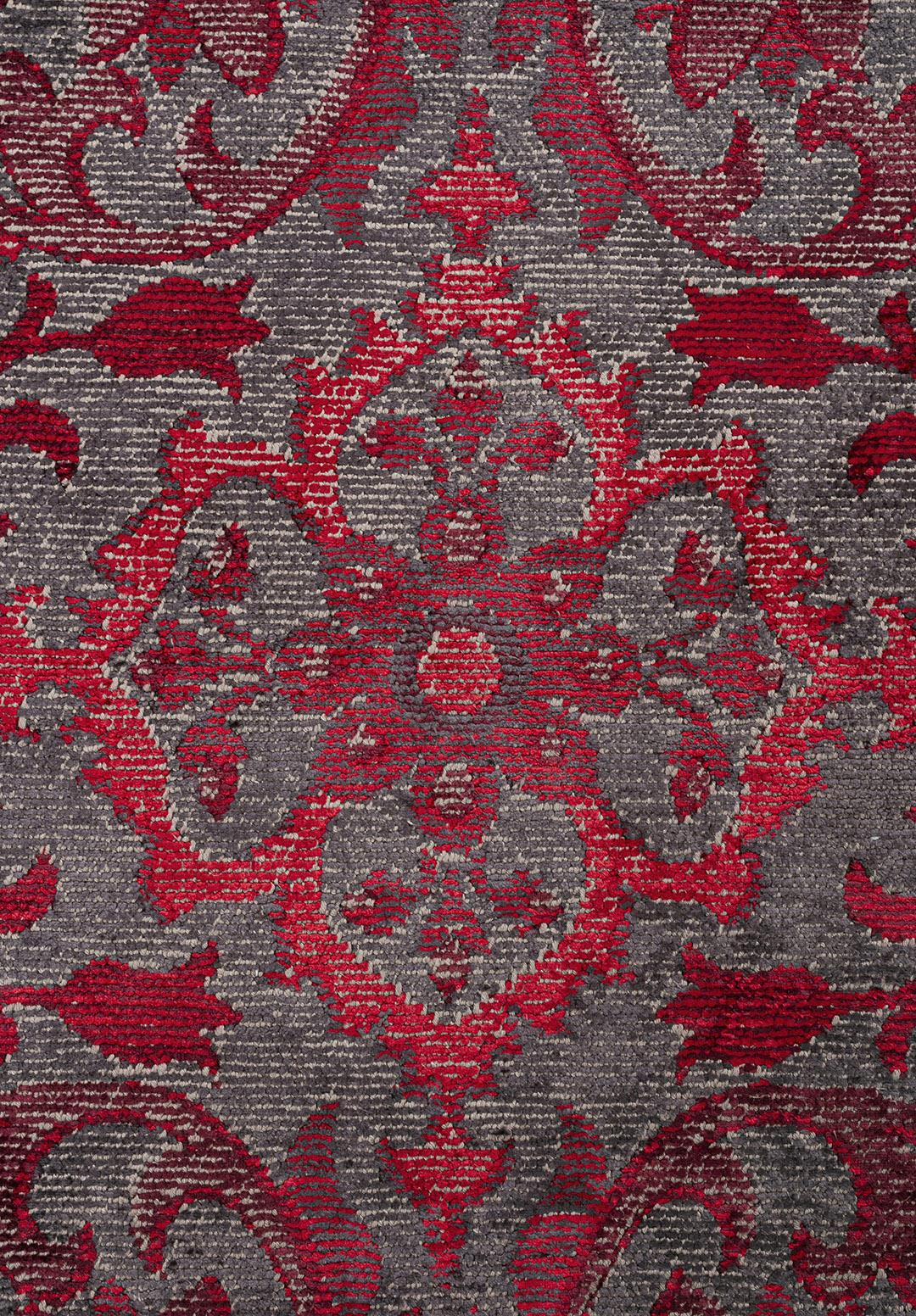VIOLETTA CHARCOAL - RED - CHERRY RUG
