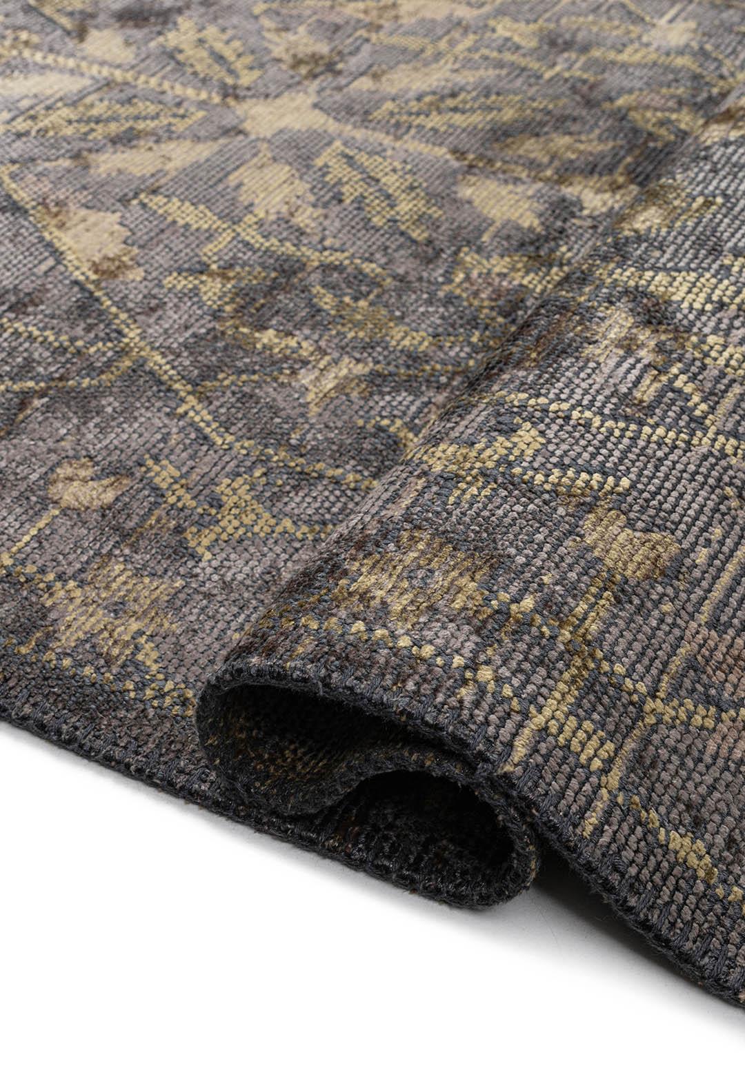 FLEUR KHAKI - GREEN - ANTHRACITE RUG