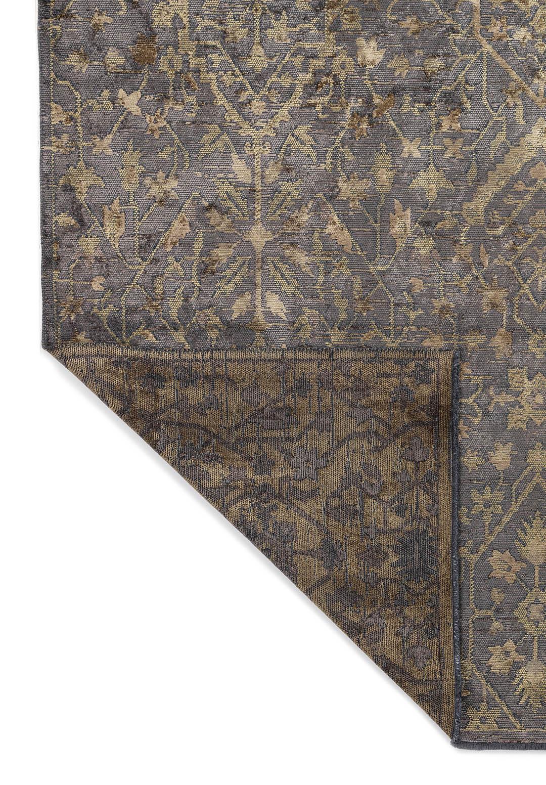 FLEUR KHAKI - GREEN - ANTHRACITE RUG