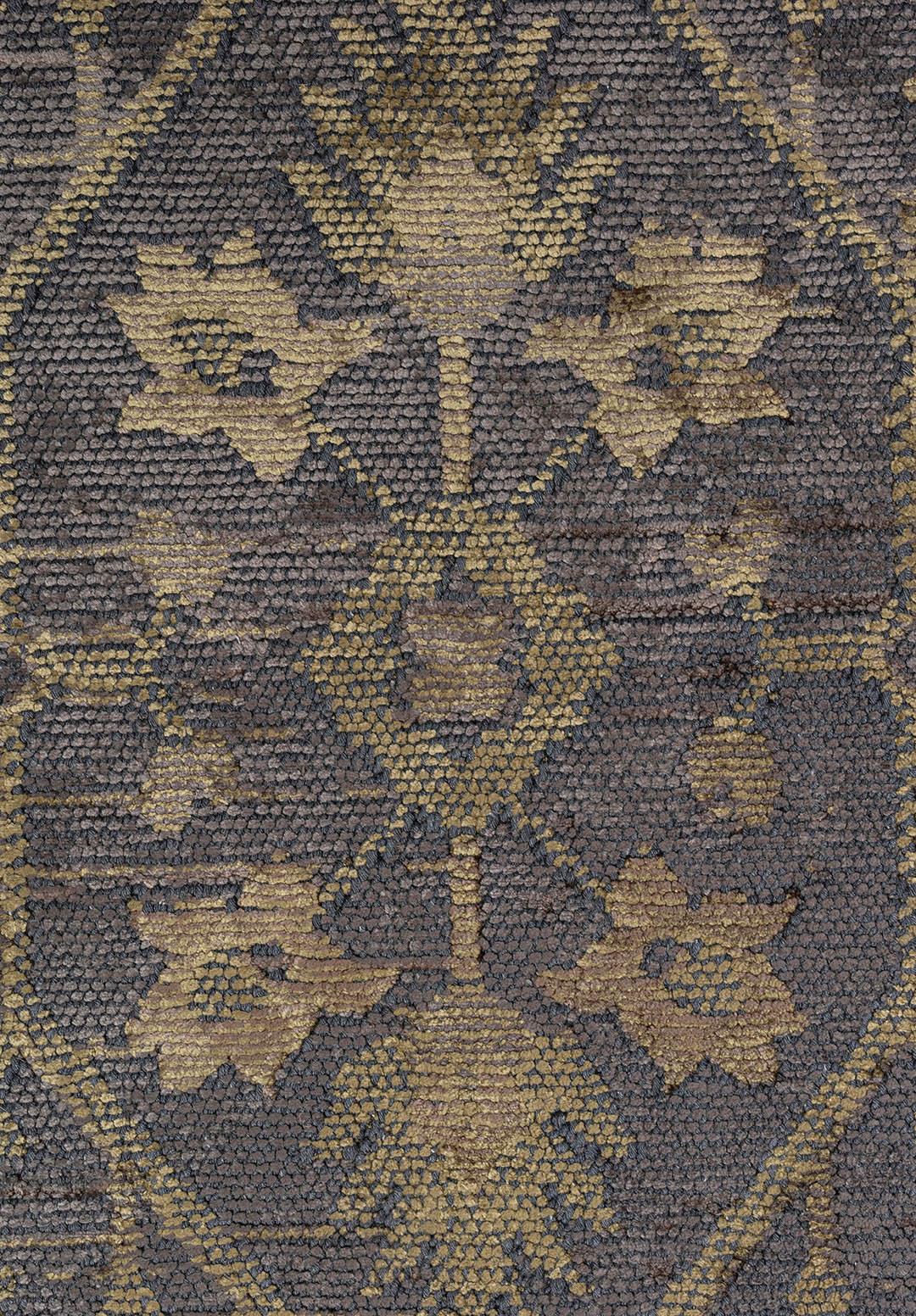 FLEUR KHAKI - GREEN - ANTHRACITE RUG