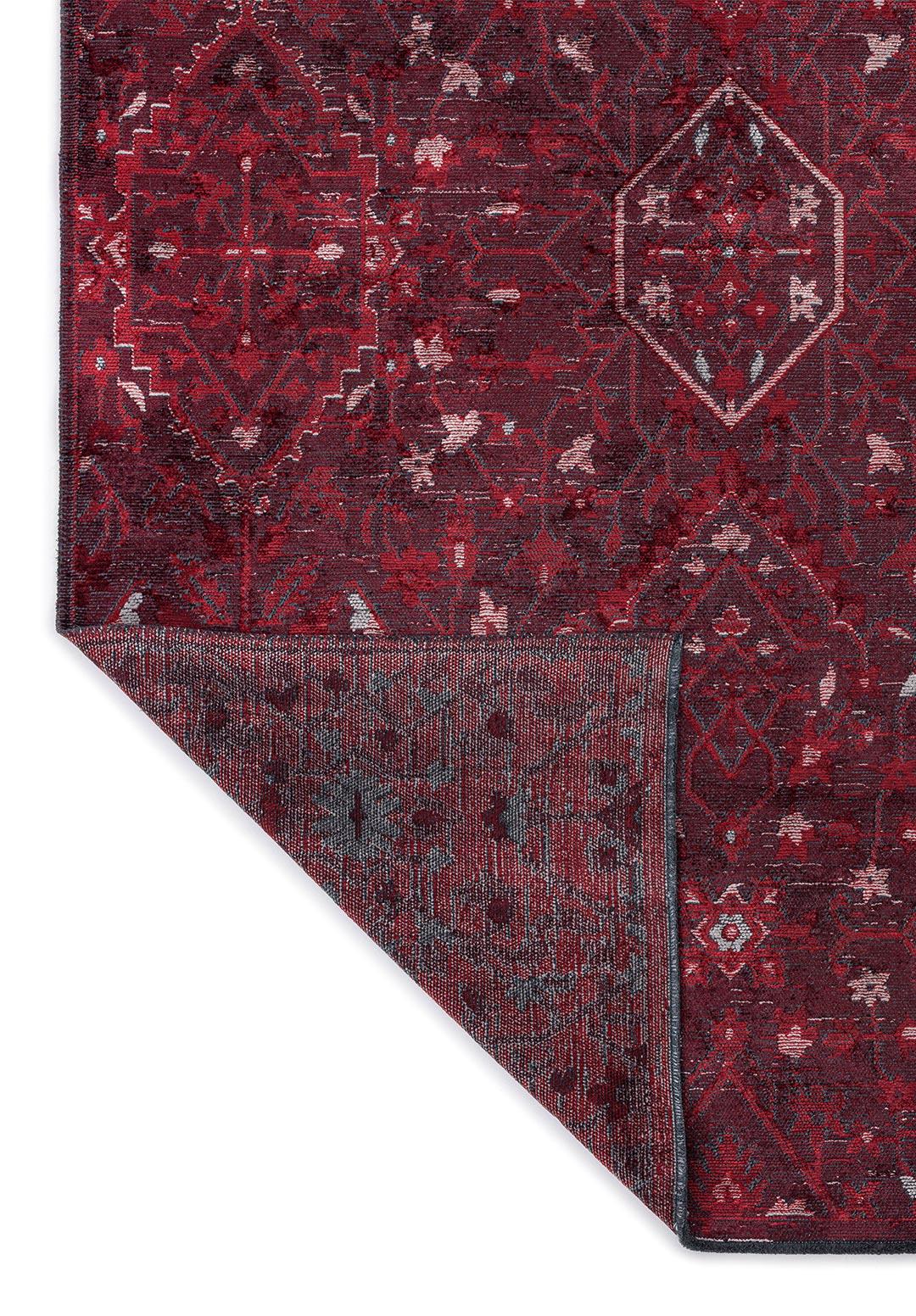 FLEUR STONE - RED - CHERRY RUG