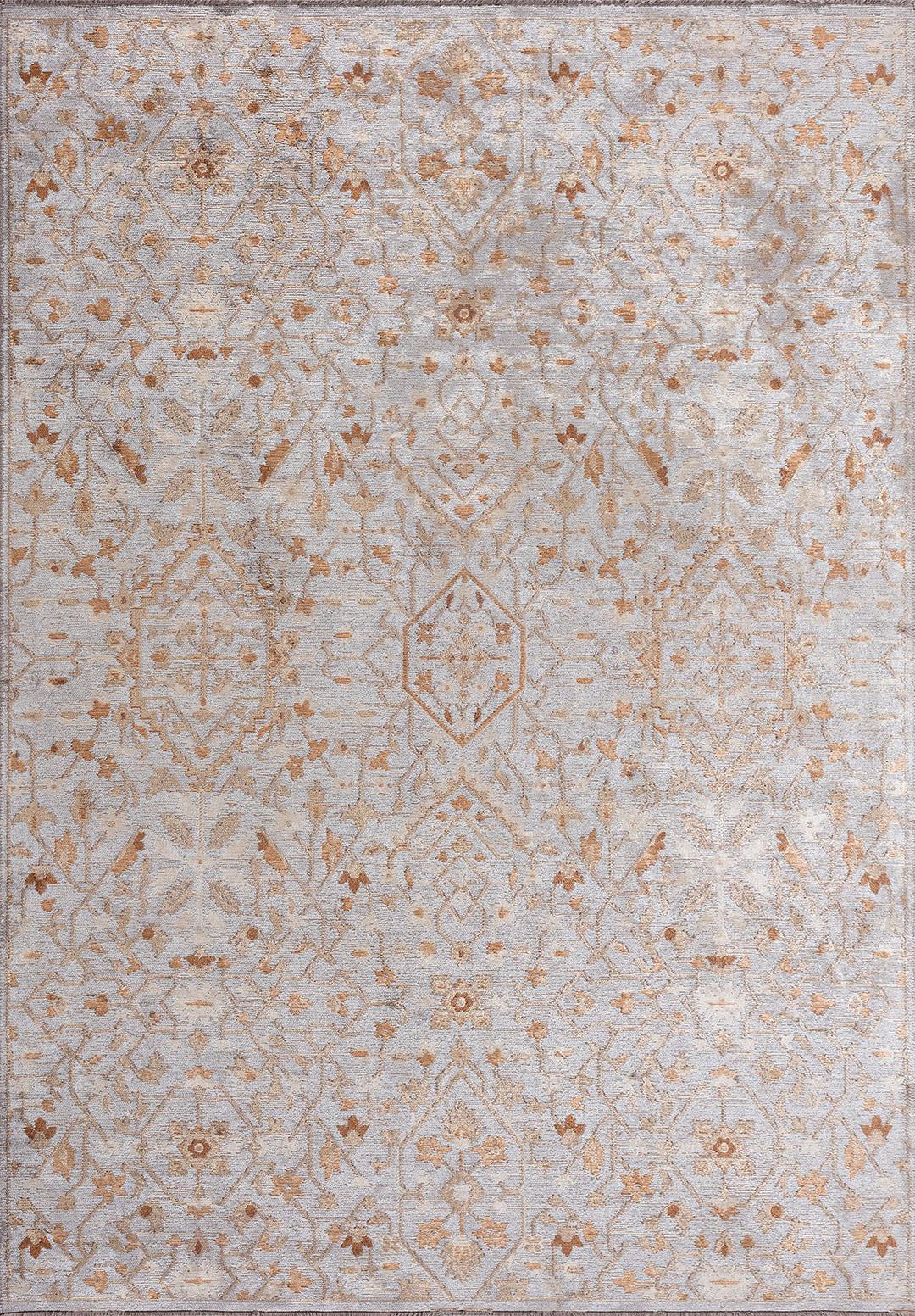 FLEUR CACAO - DARK BEIGE - LIGHT GREY RUG