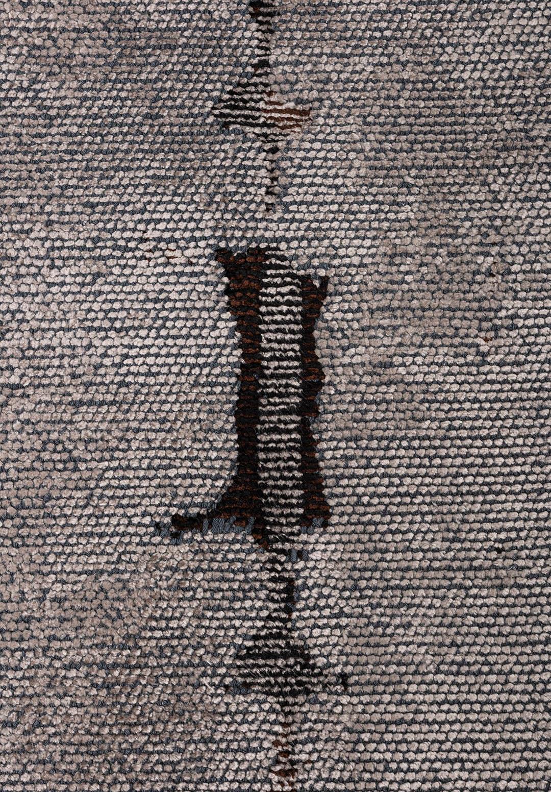 MAYA DARK BROWN - BLACK - CREAM RUG