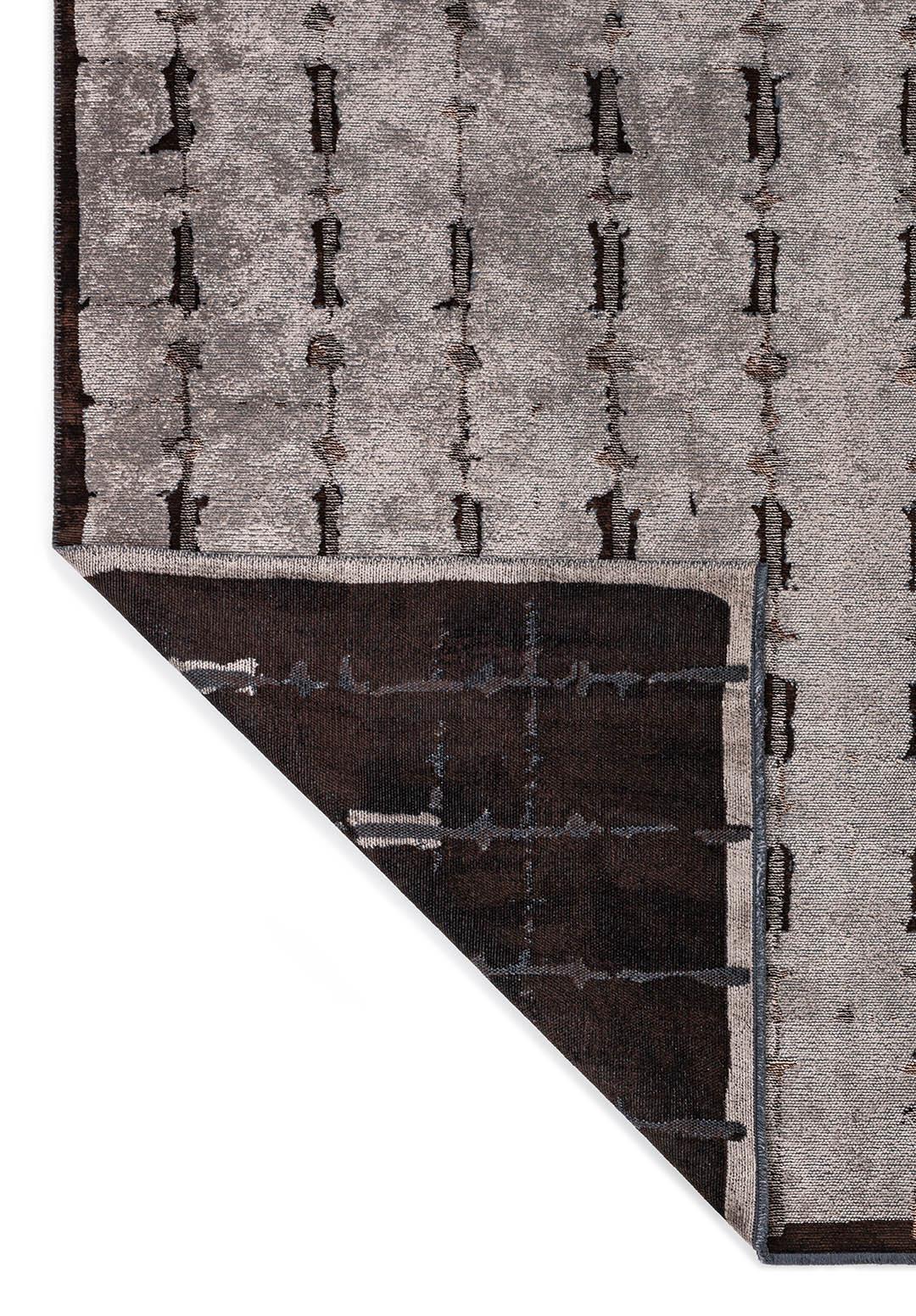 MAYA DARK BROWN - BLACK - CREAM RUG