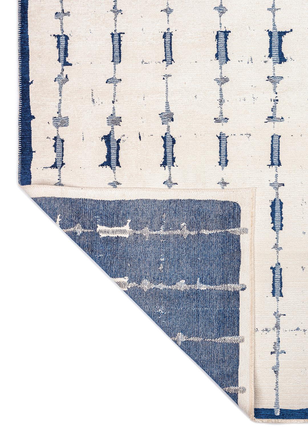 MAYA KOYU LACİVERT - LACİVERT - BEYAZ HALI