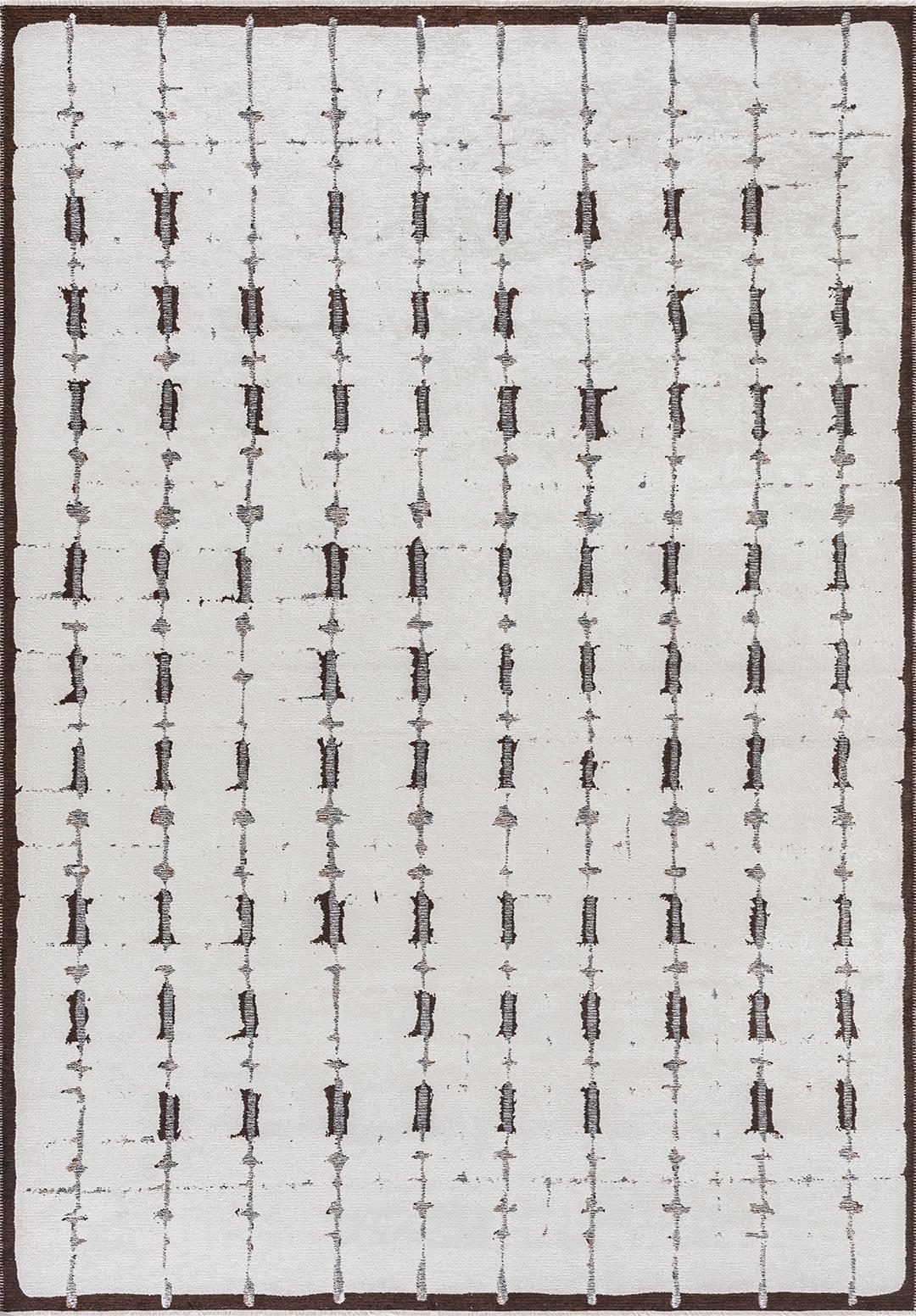 MAYA KOYU KAHVE - SİYAH - EKRU HALI