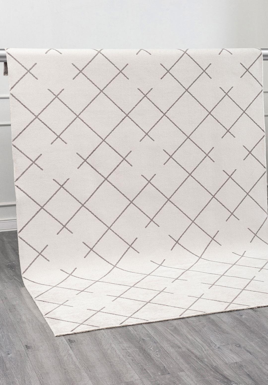 FUSE DARK GREY - GREY - ECRU RUG