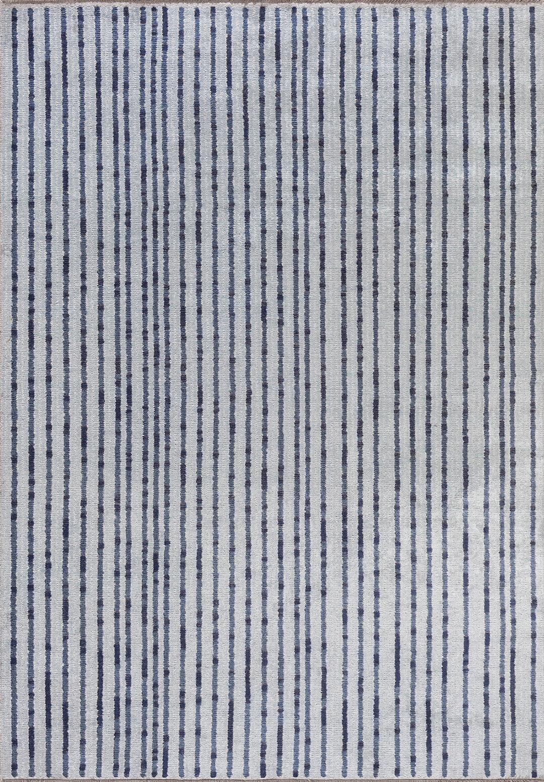 GLACIER KOYU LACİVERT - MAVİ - BEYAZ HALI