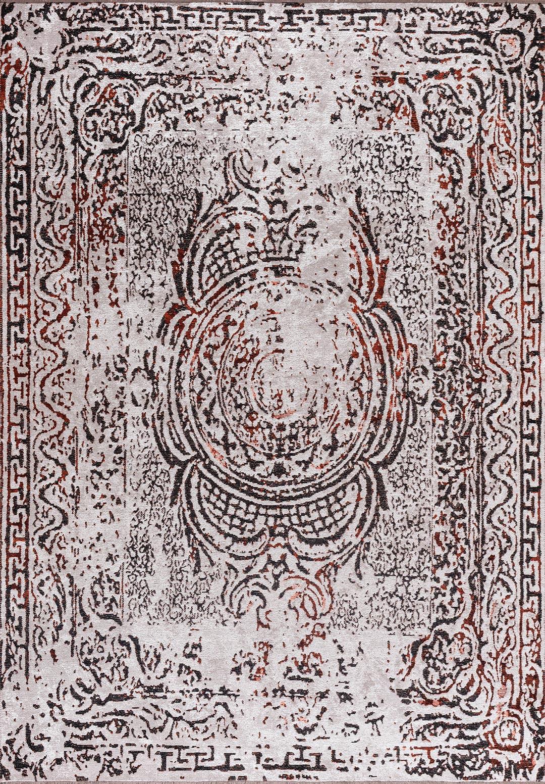 GORDION SİYAH - PAS - KEMİK HALI