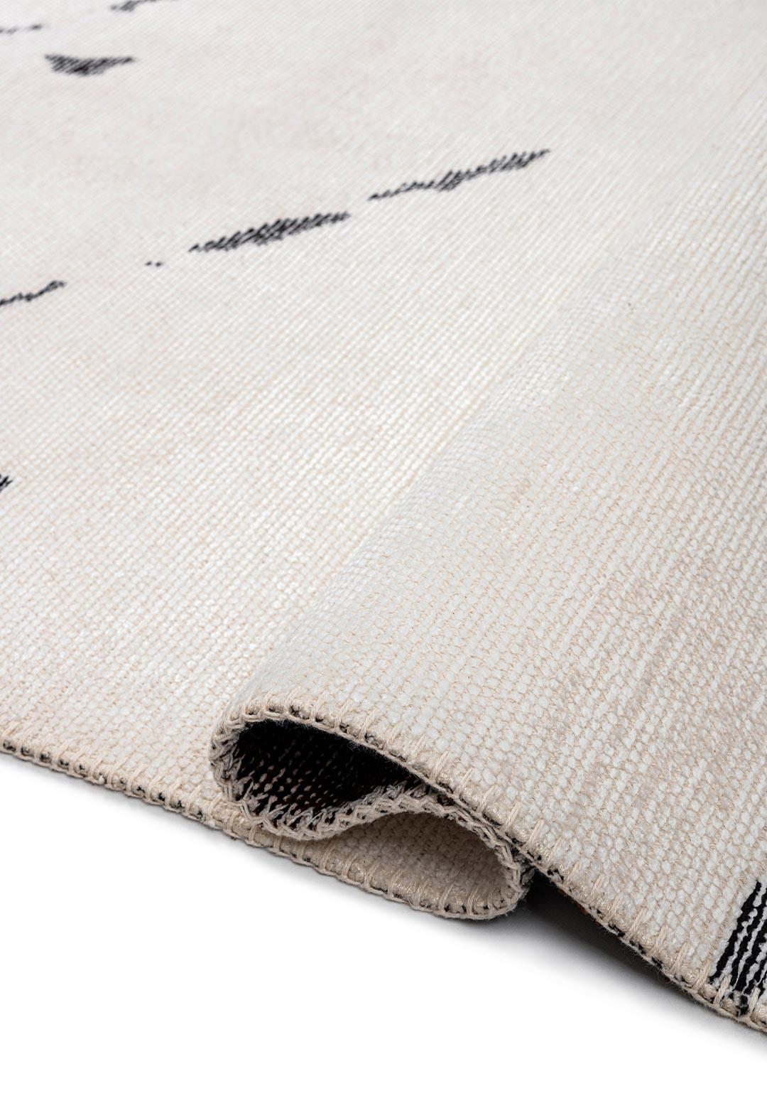 CRACK BLACK - DARK BROWN - WHITE RUG