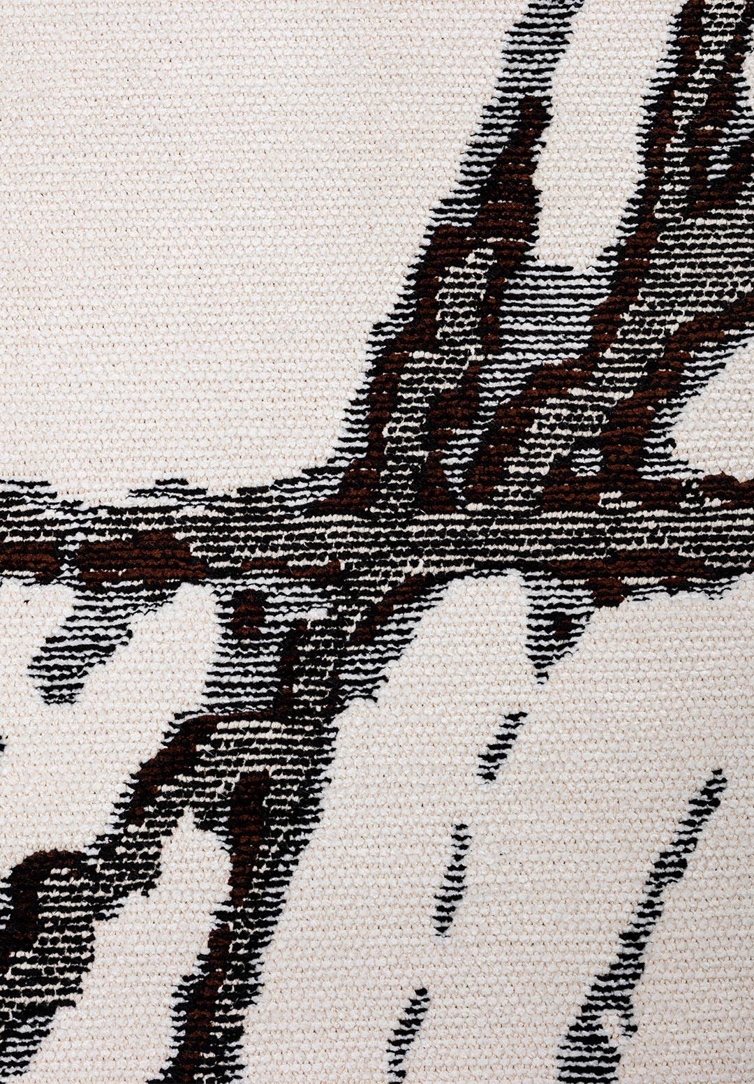 CRACK BLACK - DARK BROWN - WHITE RUG