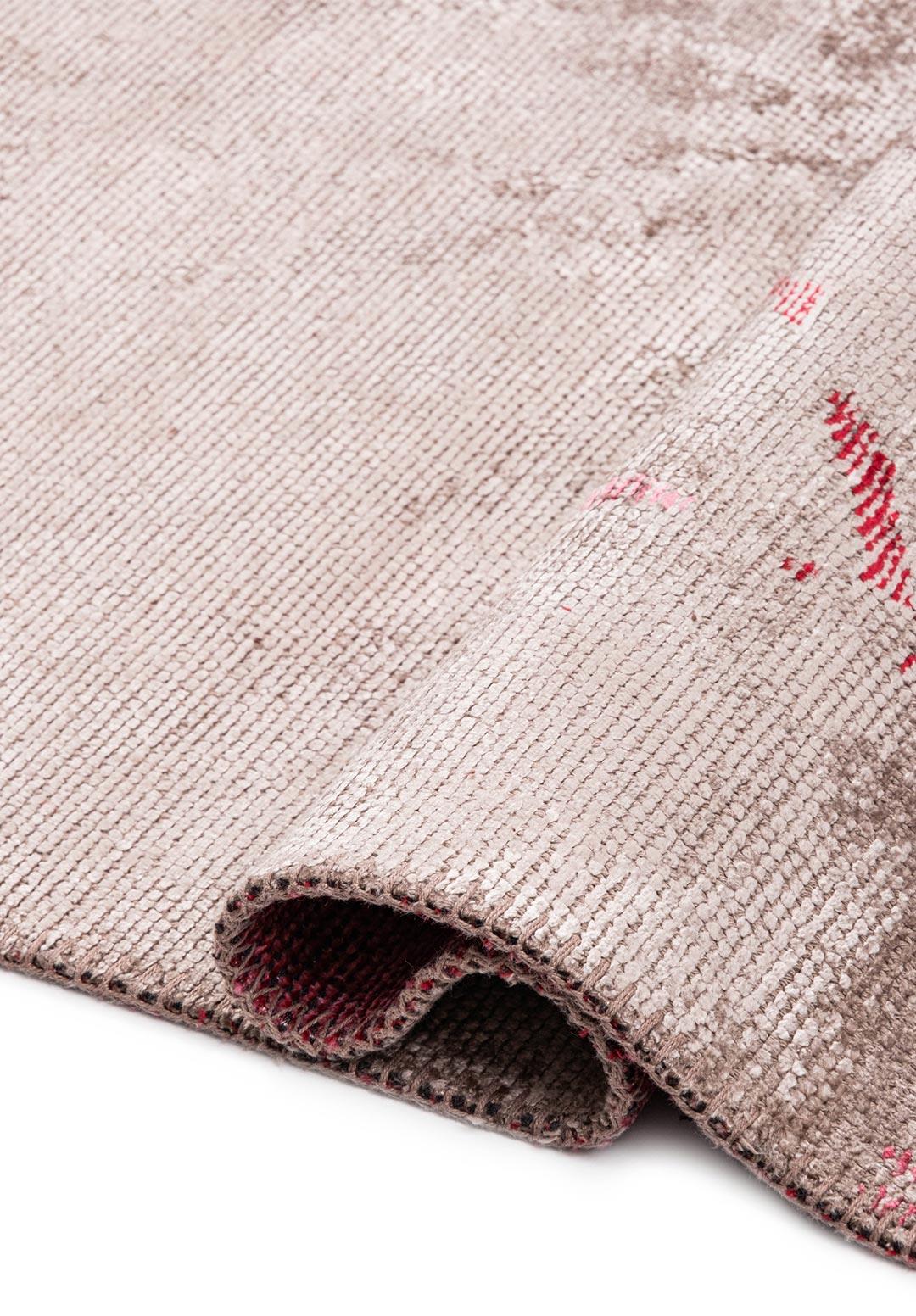 CRACK MACENTA - PEMBE - GRİ HALI