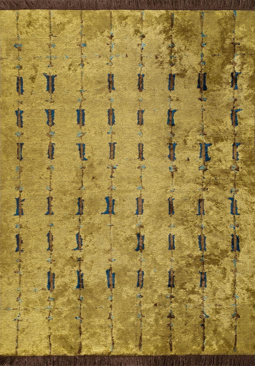 MAYA CAM GÖBEĞİ - KOYU KAHVE - KİVİ HALI