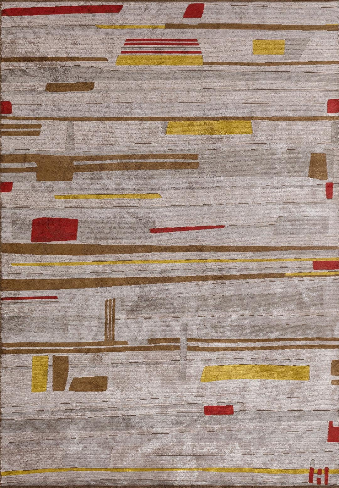 GLIDE LIGHT GREY - CACAO - YELLOW - RED - BONE - GREY RUG