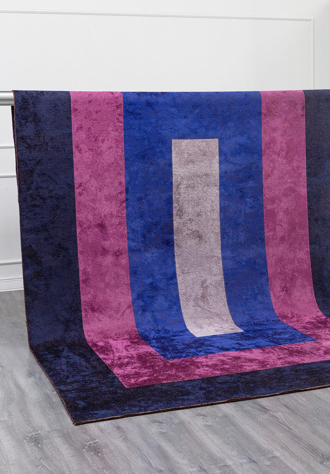 HALL DARK NAVY - PURPLE - SAX BLUE - LILAC RUG