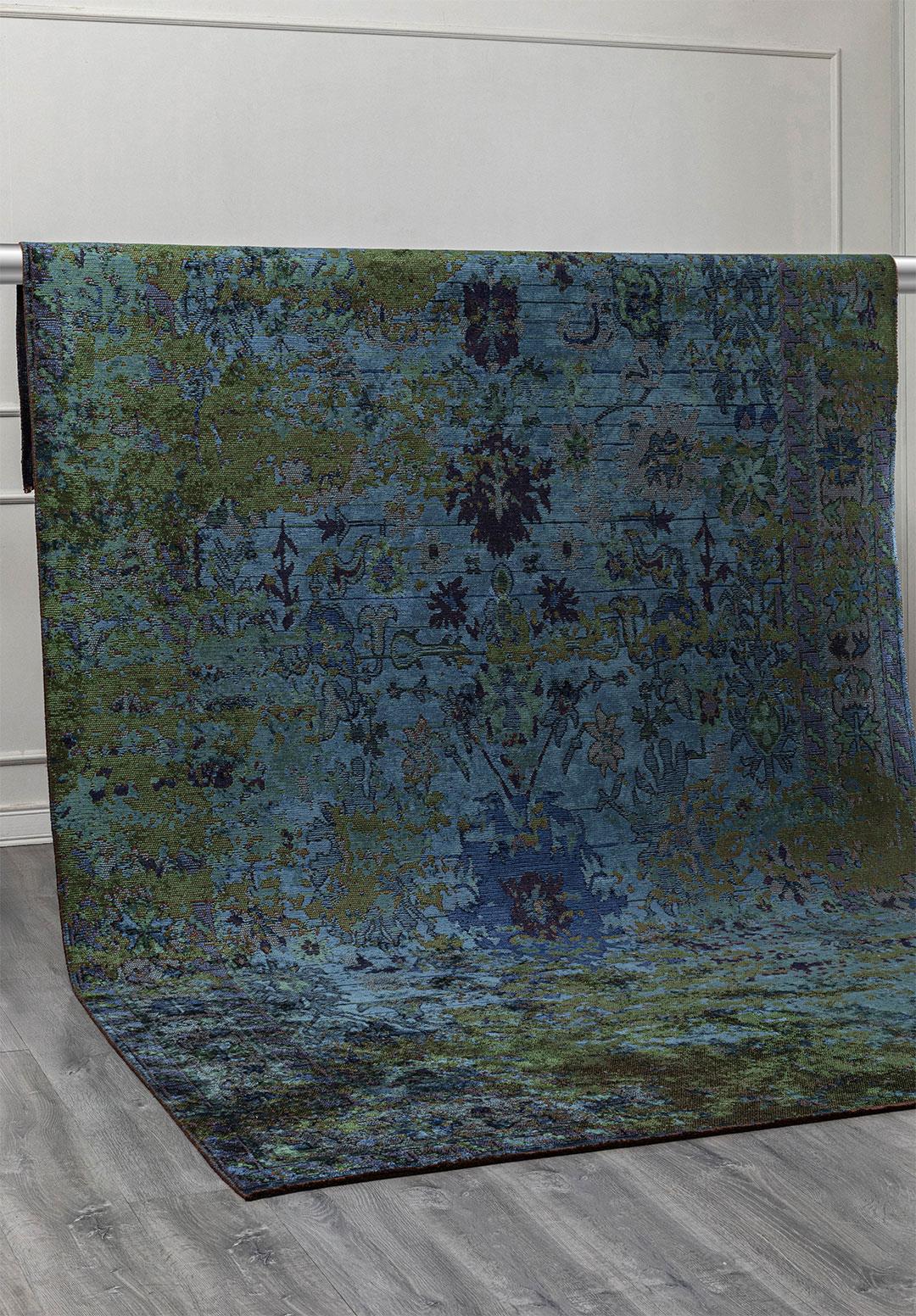 SPLENDOR ERA ORMAN YEŞİLİ - LACİVERT - PETROL - KOYU LACİVERT HALI