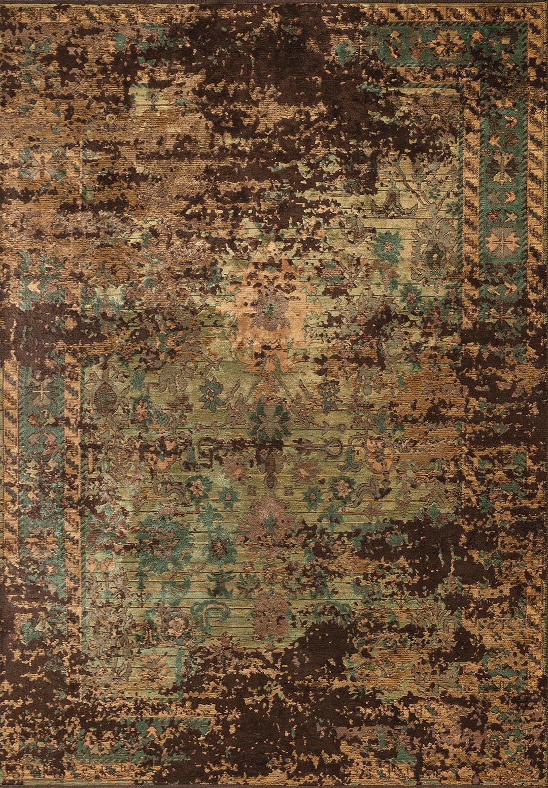 SPLENDOR ERA KOYU KAHVE - HARDAL - ORMAN YEŞİLİ - KAKAO HALI