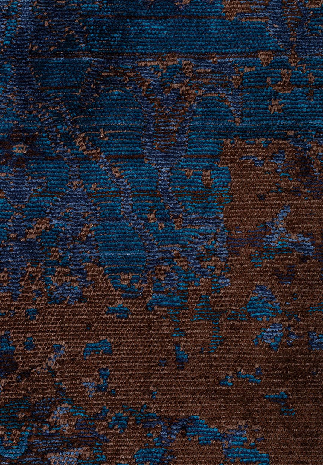 SPLENDOR ERA KOYU KAHVE - CAM GÖBEĞİ - KOYU LACİVERT - LACİVERT HALI