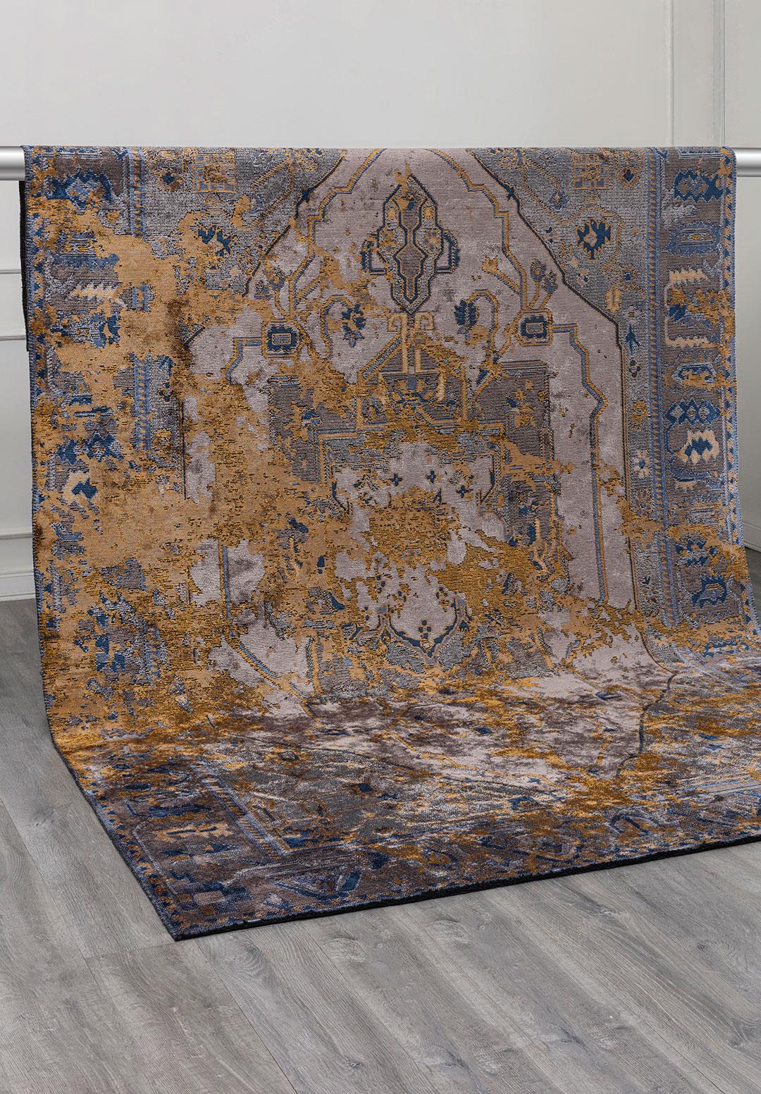 MONARCH ERA HARDAL - KOYU GRİ - AÇIK GRİ - LACİVERT HALI