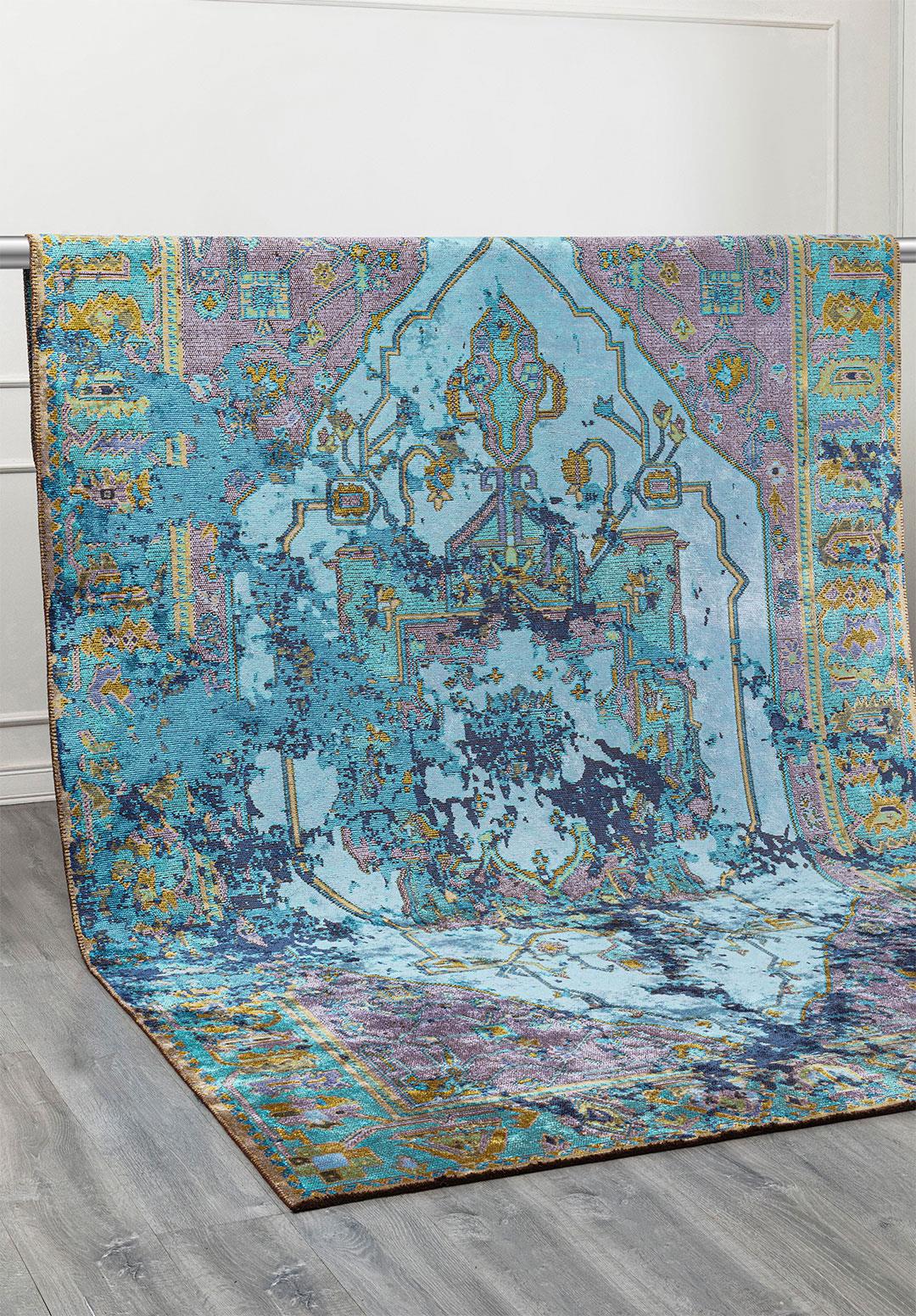 MONARCH ERA LACİVERT - TURKUAZ - LİLA - KİVİ HALI