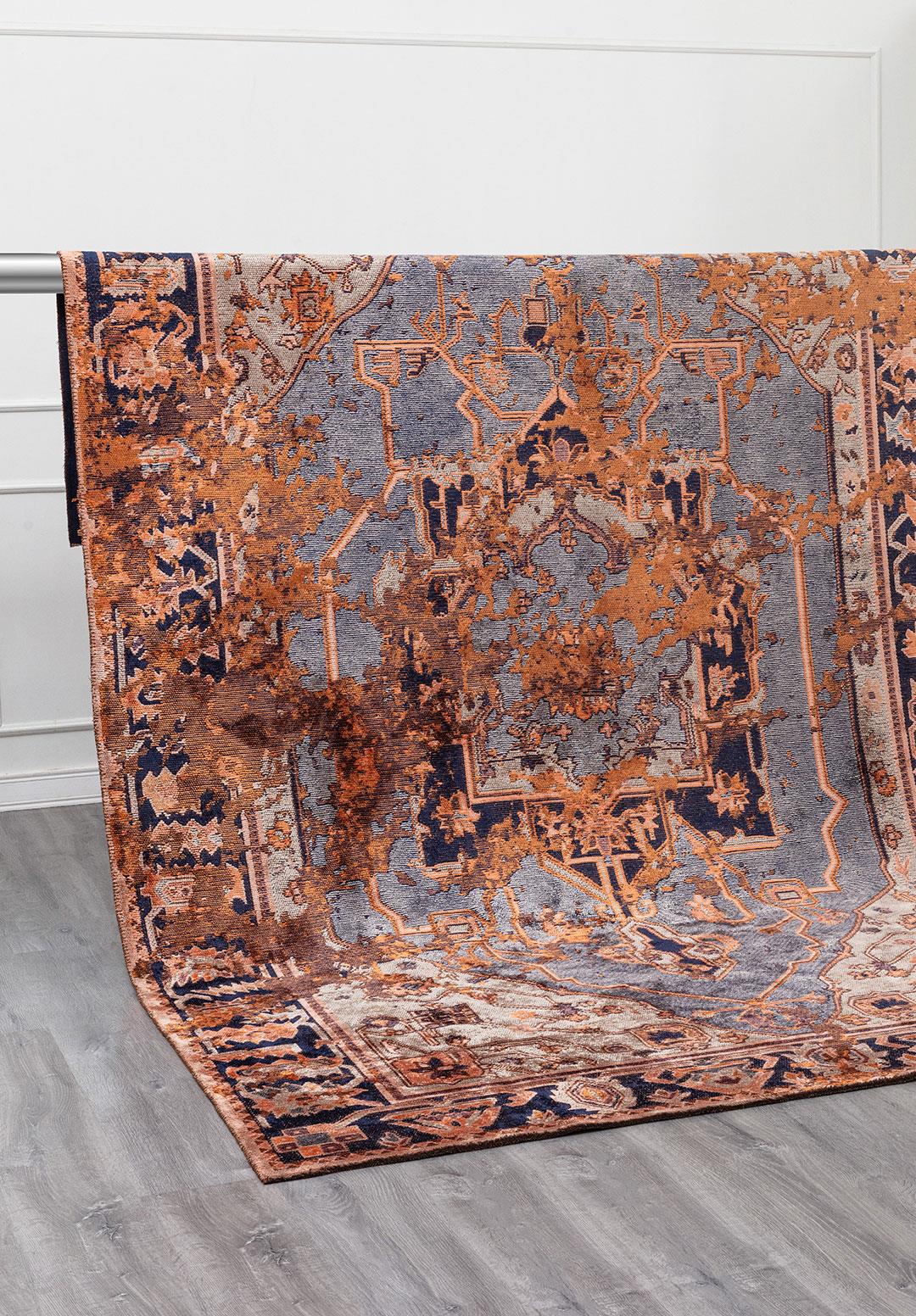 MONARCH ERA KİREMİT - KOYU LACİVERT - BUZ MAVİSİ - AÇIK MERCAN HALI