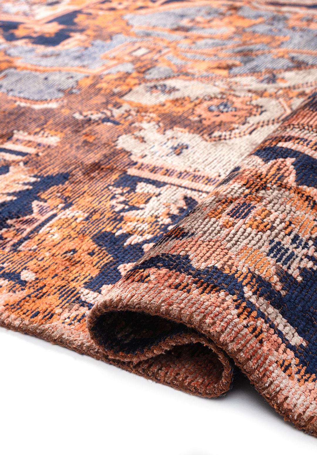 MONARCH ERA KİREMİT - KOYU LACİVERT - BUZ MAVİSİ - AÇIK MERCAN HALI