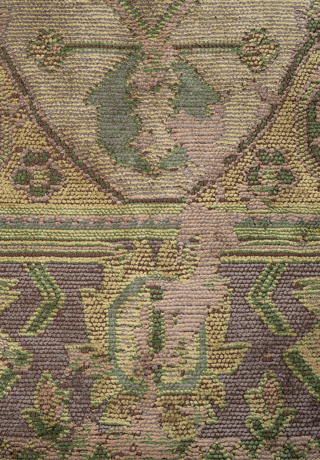 MONARCH ERA MINK - ANTHRACITE - GREEN - FOREST GREEN RUG