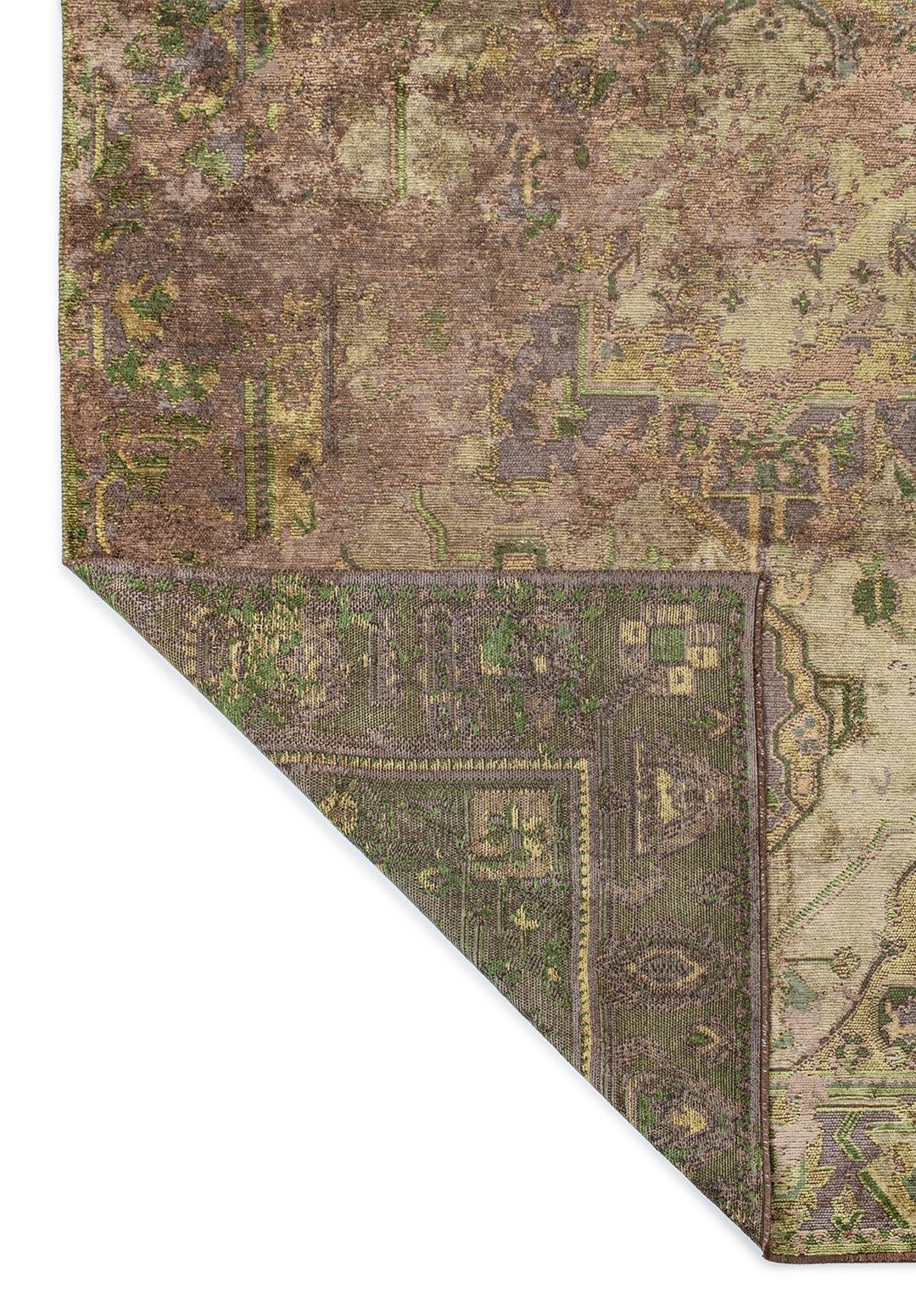 MONARCH ERA MINK - ANTHRACITE - GREEN - FOREST GREEN RUG