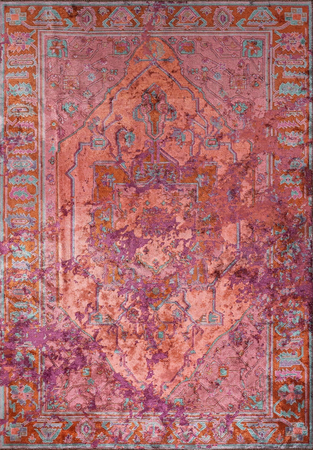 MONARCH ERA MOR - PAS - PEMBE - TURKUAZ HALI