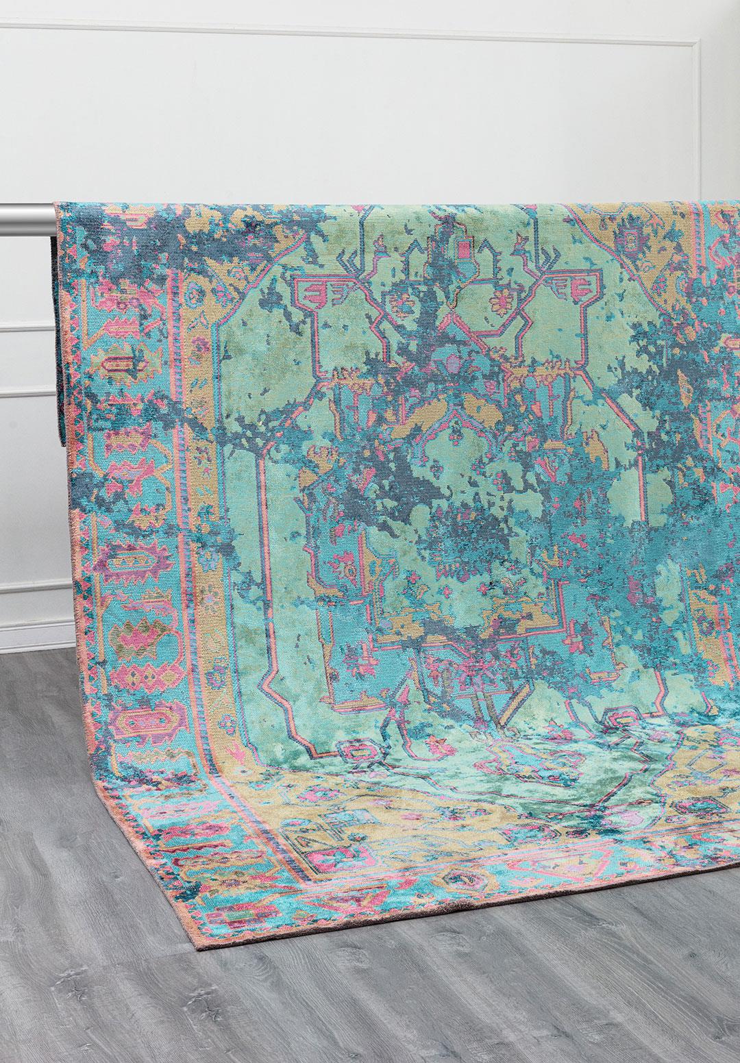 MONARCH ERA PETROL - TURKUAZ - ZEYTİN YEŞİLİ - PEMBE HALI