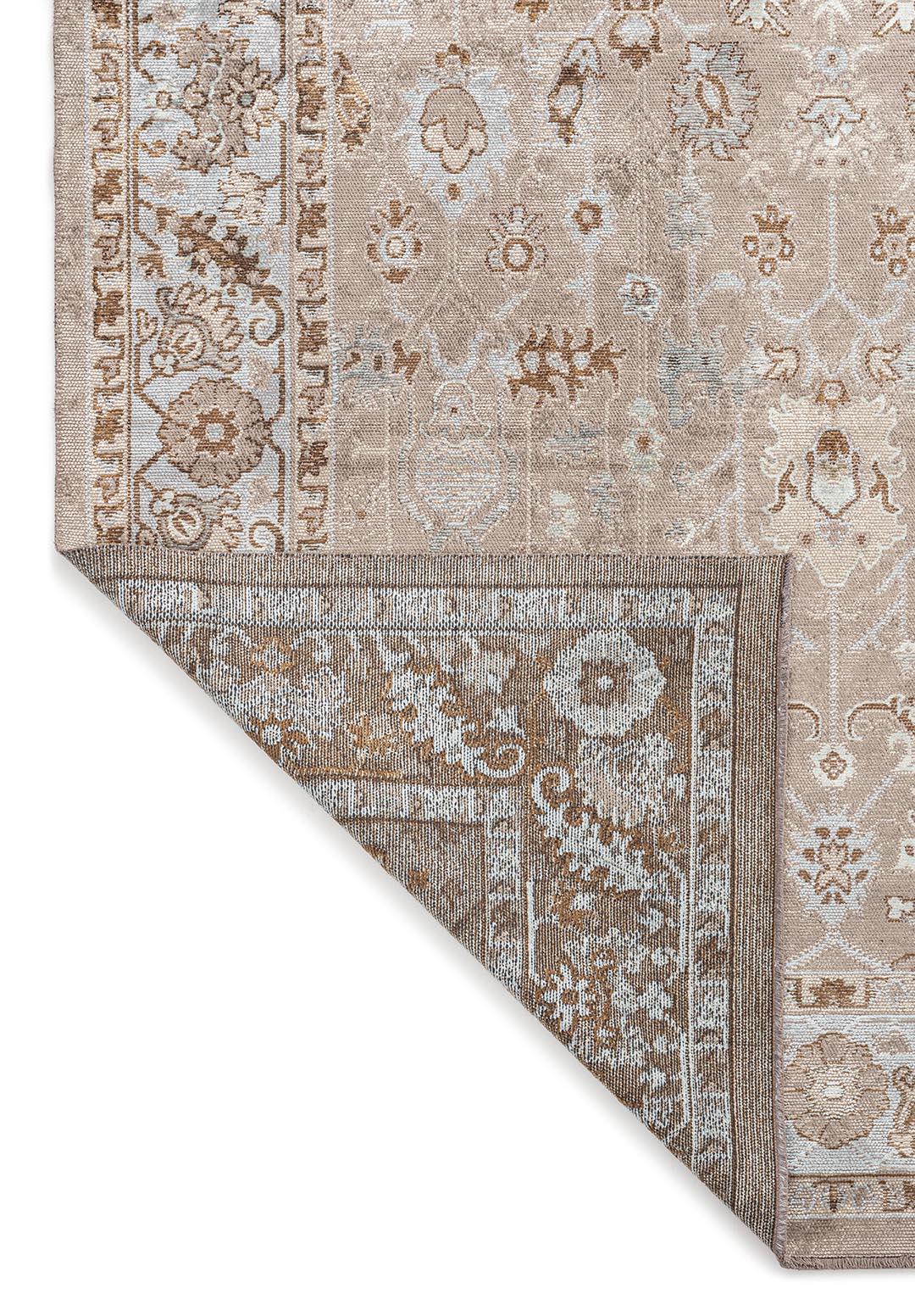 EPHESUS CREAM - ICE BLUE - NOUGAT - CACAO RUG