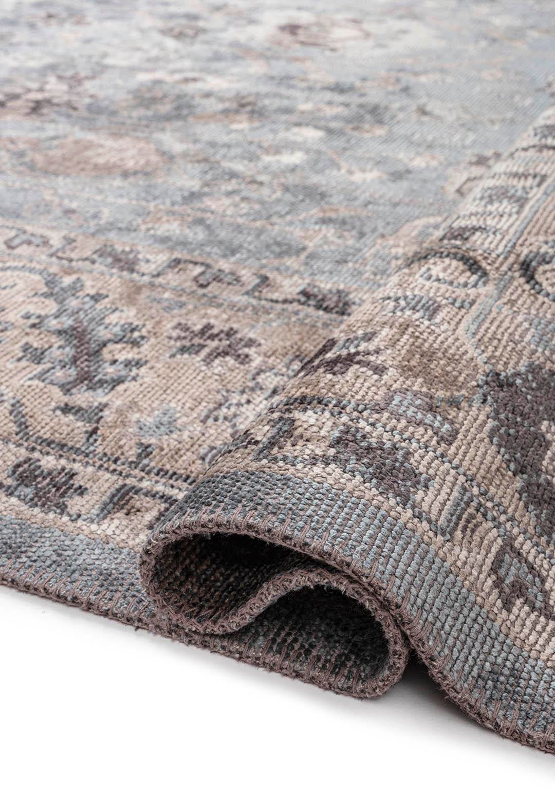 EPHESUS STONE - NOUGAT - BLUE - CHARCOAL RUG