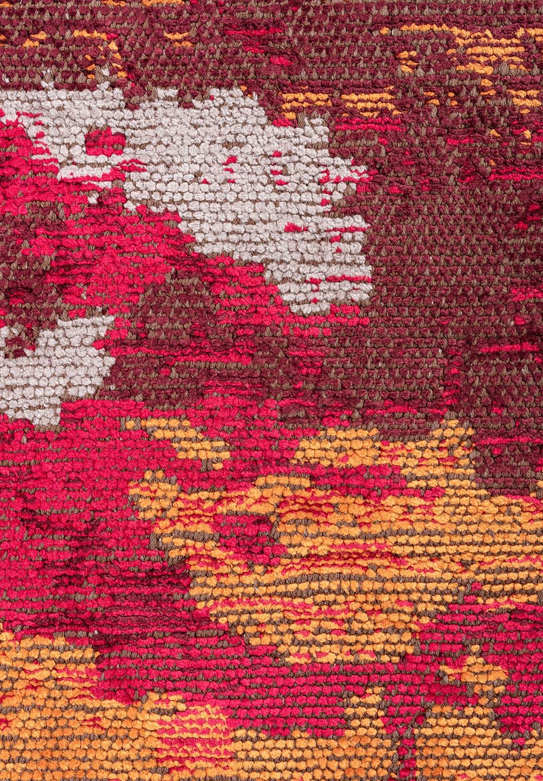 QUASAR ORANGE - GREY - MAGENTA - CHERRY RUG