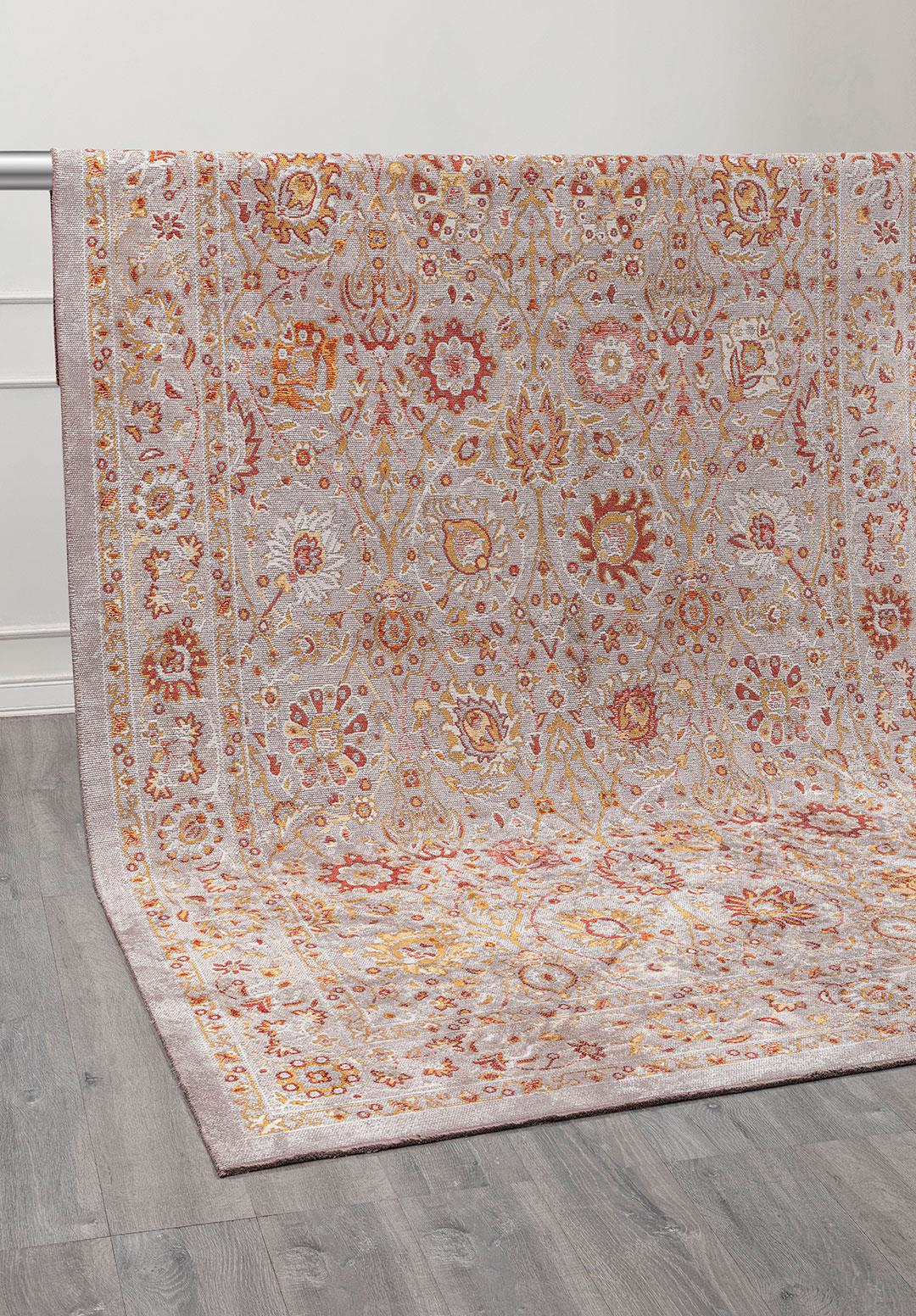 DAHLIA KEMİK - GOLD - KOYU KİREMİT - AÇIK KREM HALI