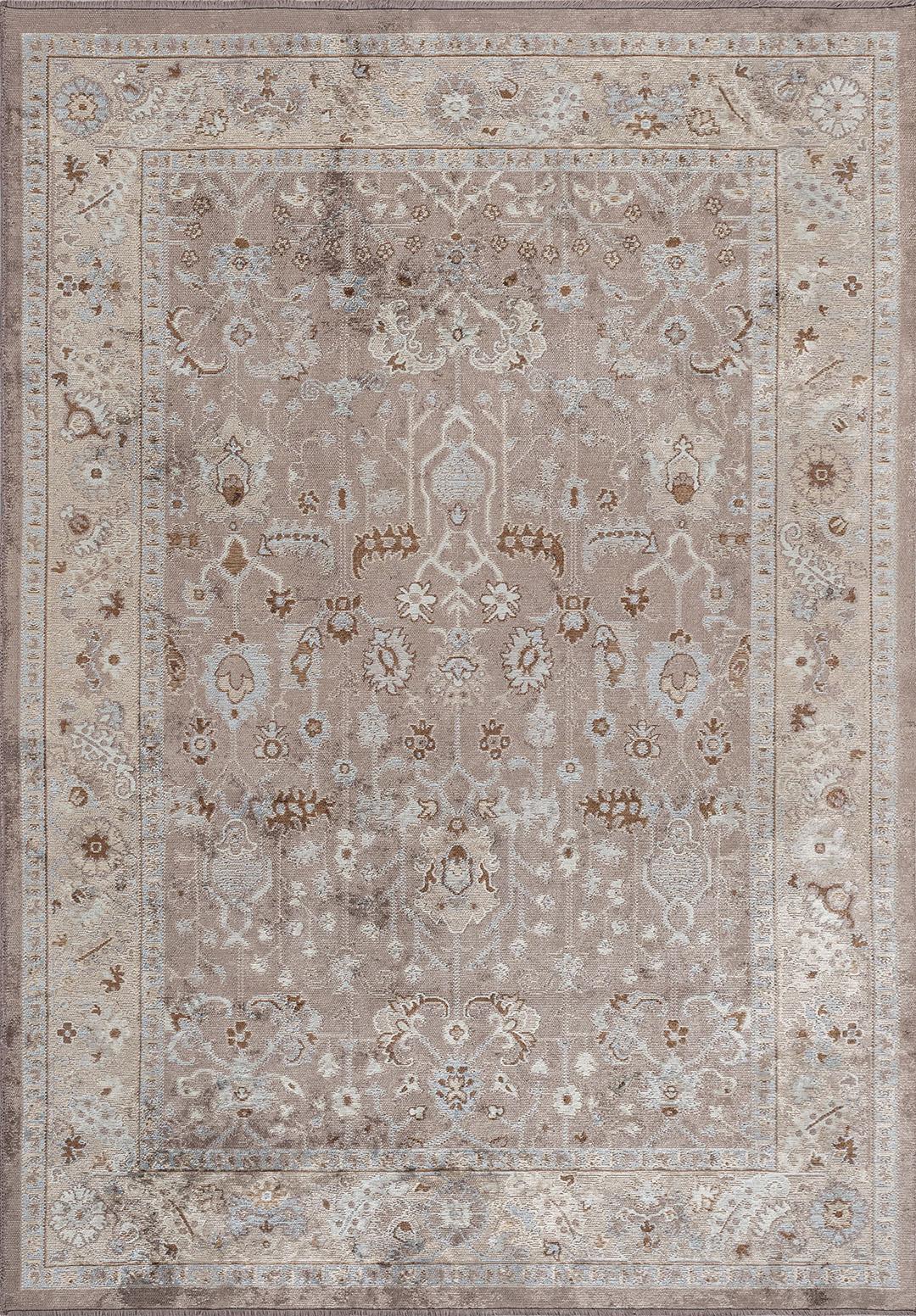 EPHESUS CREAM - ICE BLUE - NOUGAT - CACAO RUG