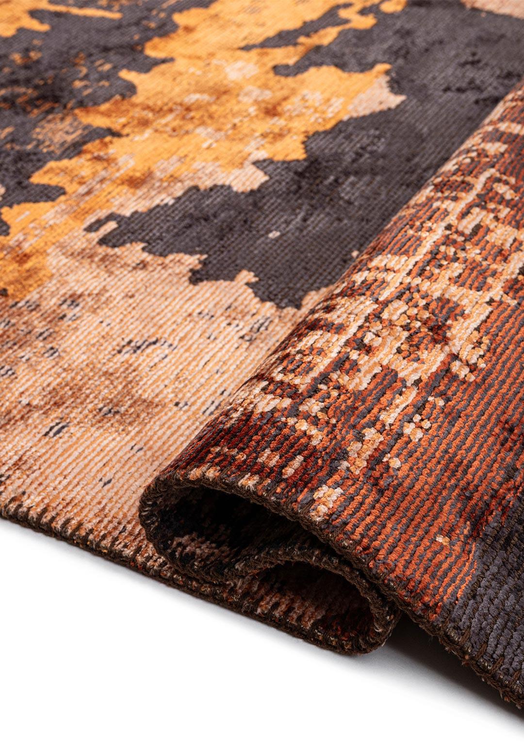 LUSH TERRA - COPPER - RUST - CHARCOAL - ORANGE - MUSTARD RUG