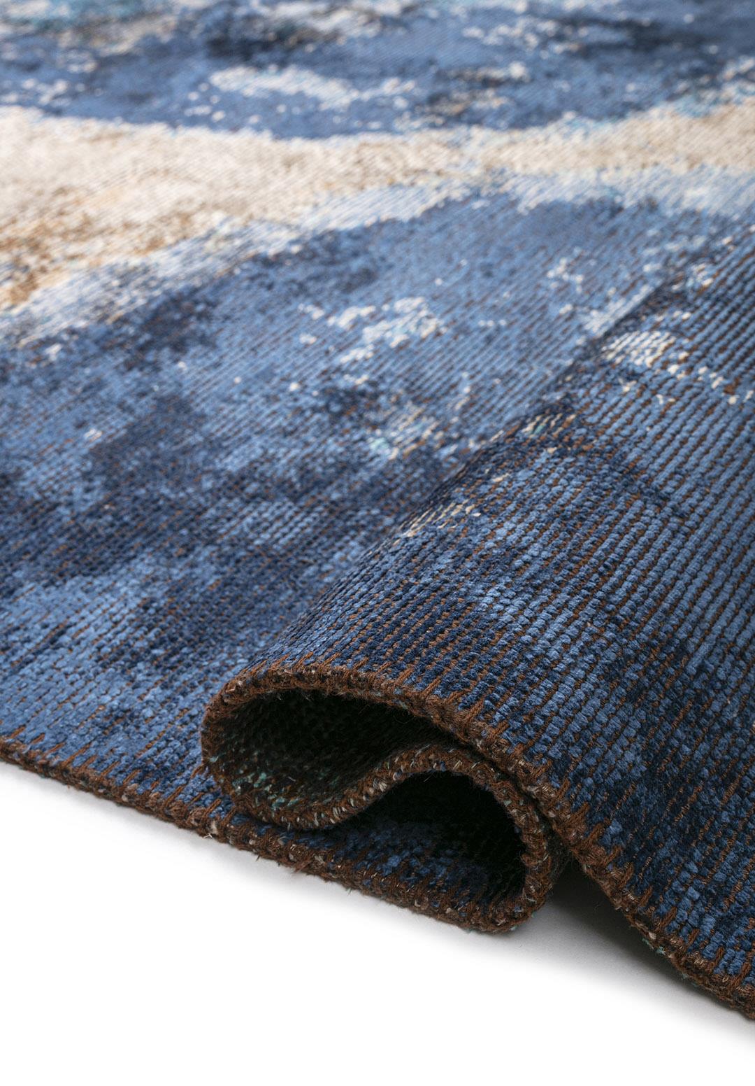 MIST KREM - TURKUAZ - KAKAO - LACİVERT HALI