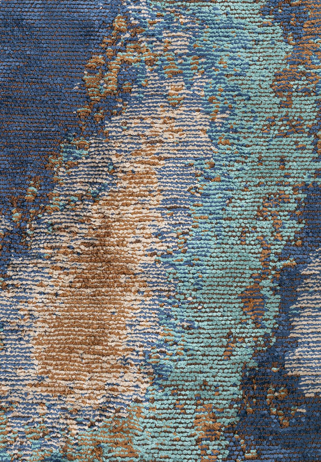 MIST KREM - TURKUAZ - KAKAO - LACİVERT HALI