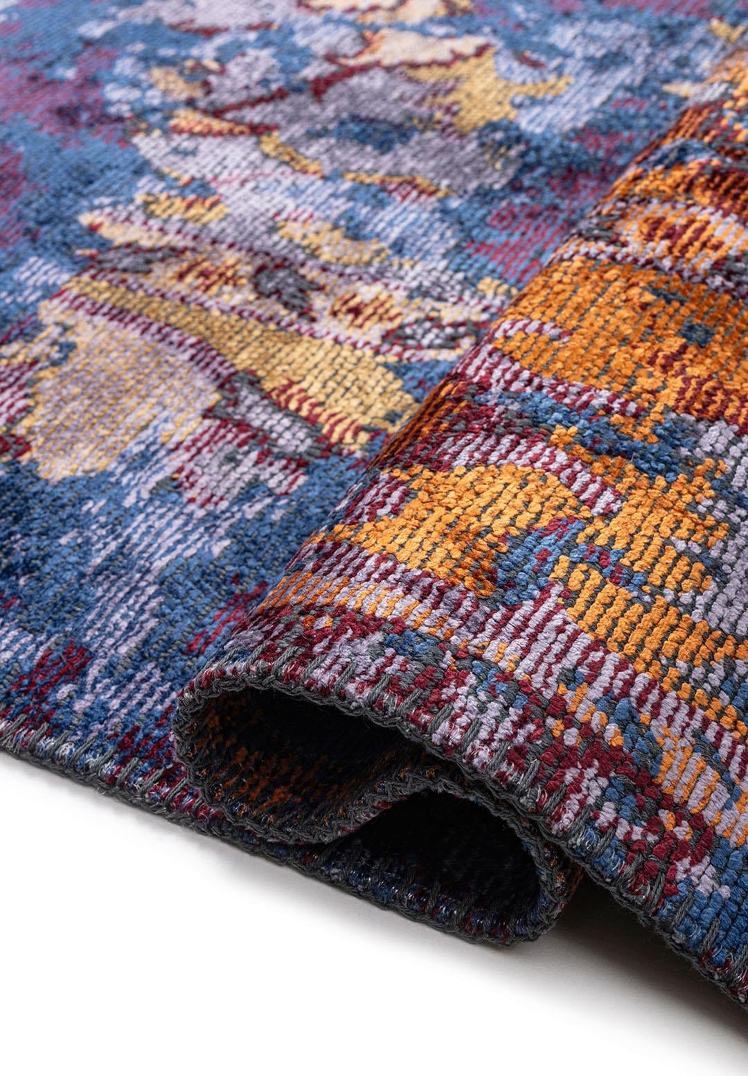 EXCELSIOR LILAC - RUST - CHERRY - NAVY BLUE - GOLD RUG