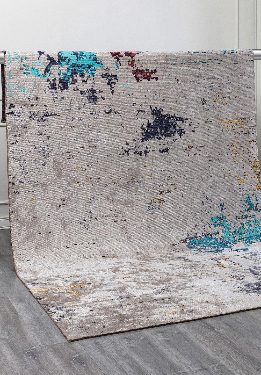 FROST AÇIK GRİ - SARI - VİŞNE ÇÜRÜĞÜ - KOYU LACİVERT - TURKUAZ HALI